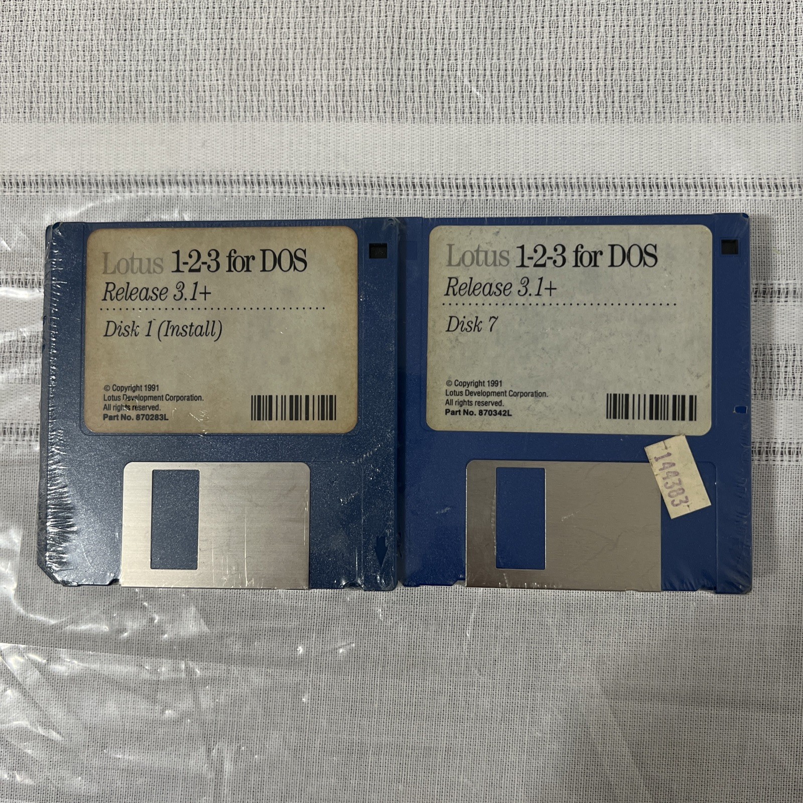 Lotus 1-2-3 For DOS Release 3.1+ Windows Software VTG 1991 - New Factory Sealed