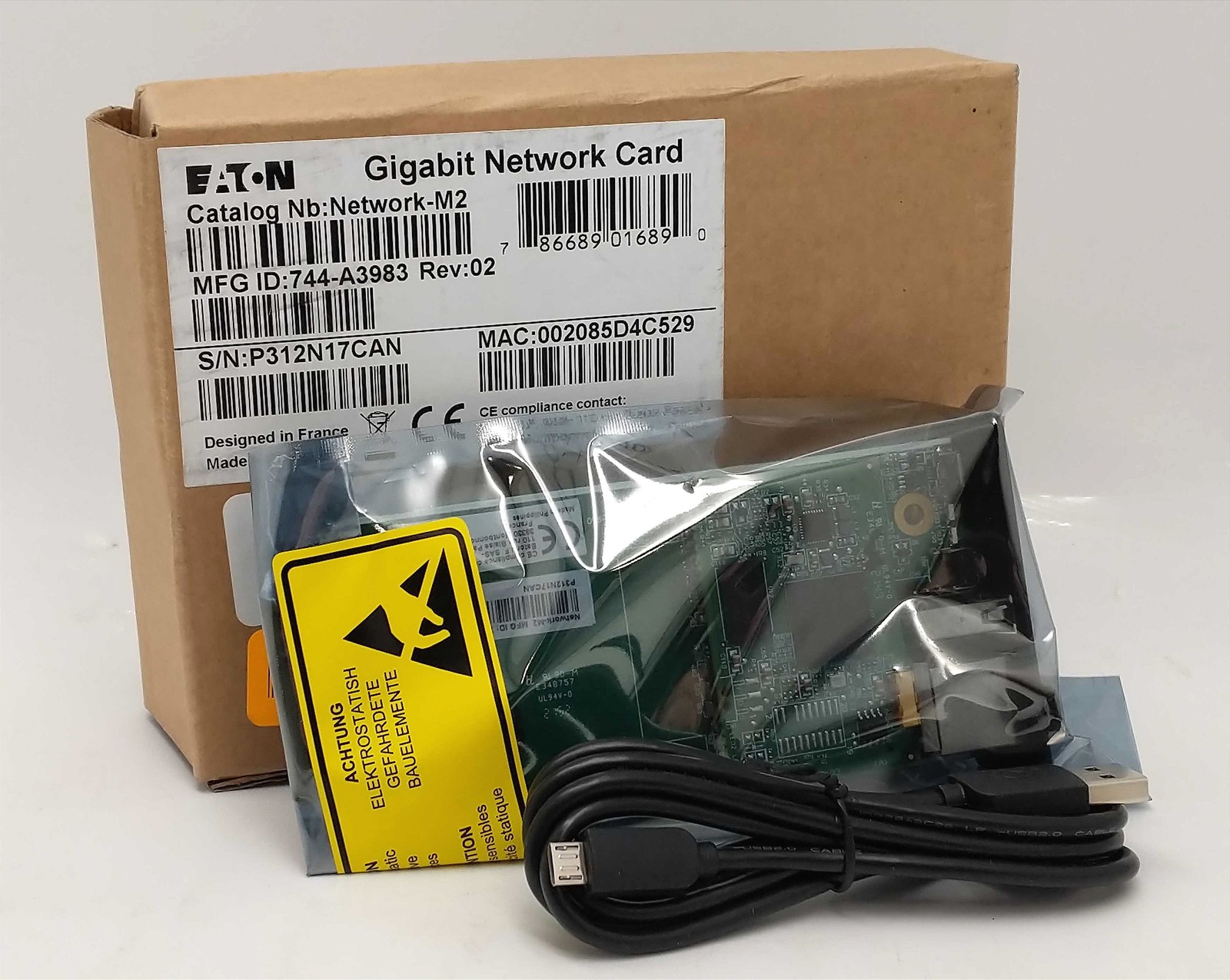 Eaton Network-2 Remote Management Gigabit Network Card NETWORK-M2