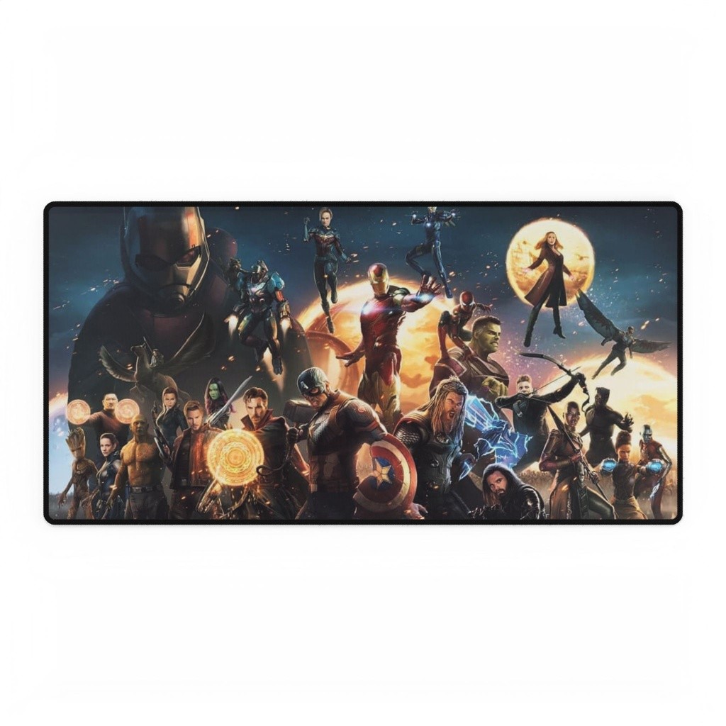 Avengers Endgame Epic Battle Cast Lineup Mouse Pad Desk Mats Marvel Comics