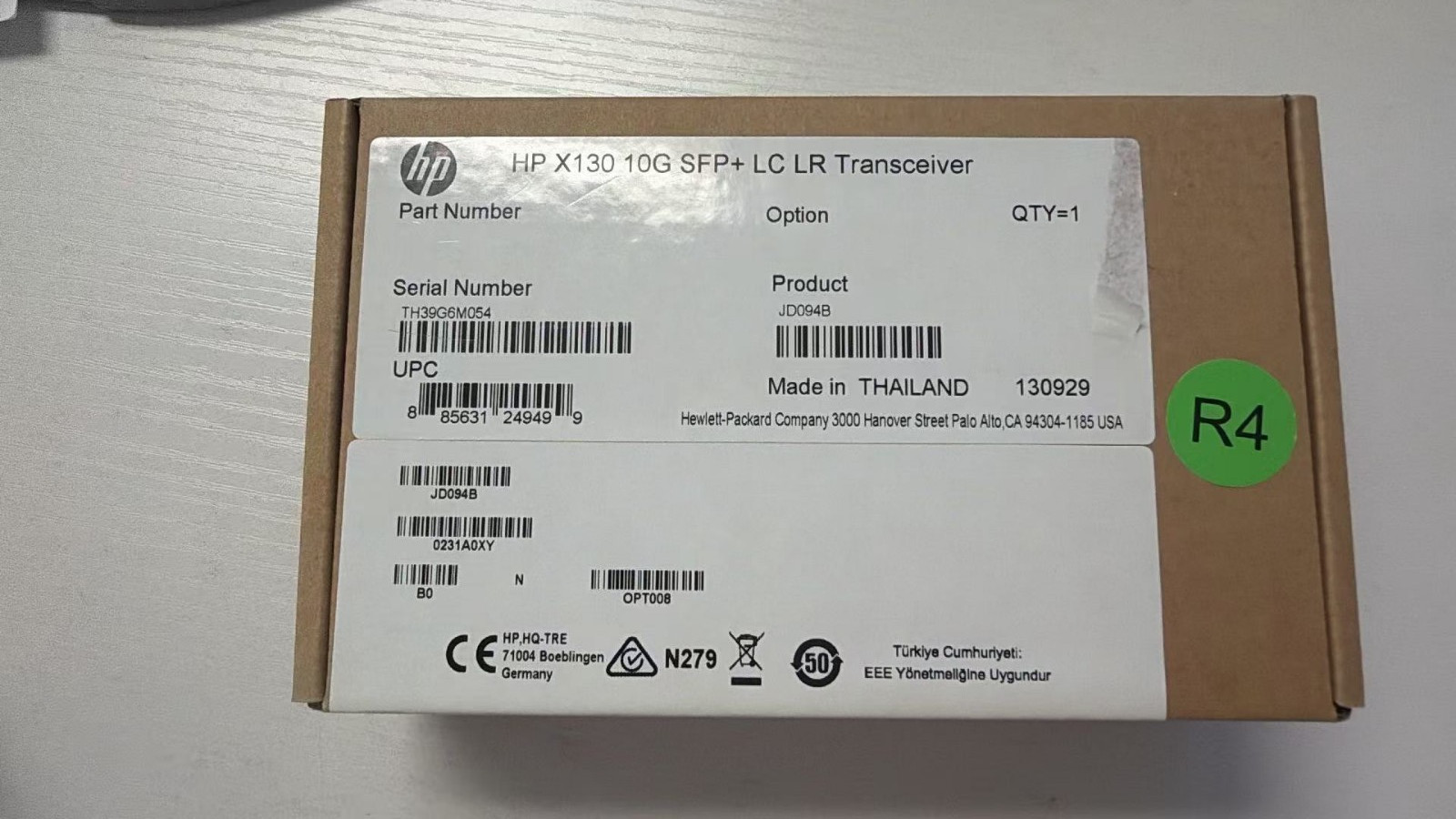 NEW JD094B HP X130 10G SFP+ LC LR Transceiver Module