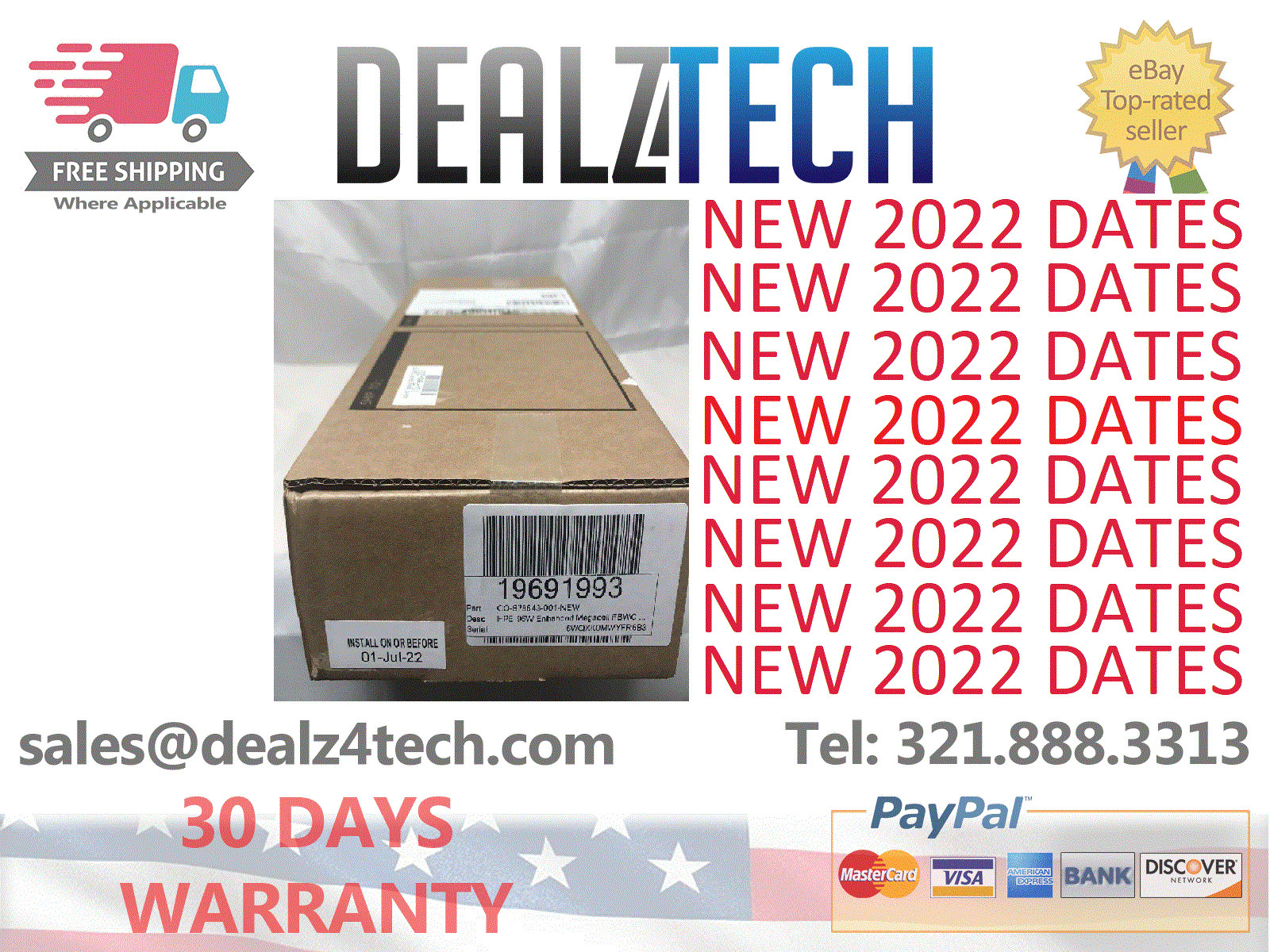 815983-001 HP 96W Smart Storage Battery 727258-B21 750450-001 878643-001 2022/23