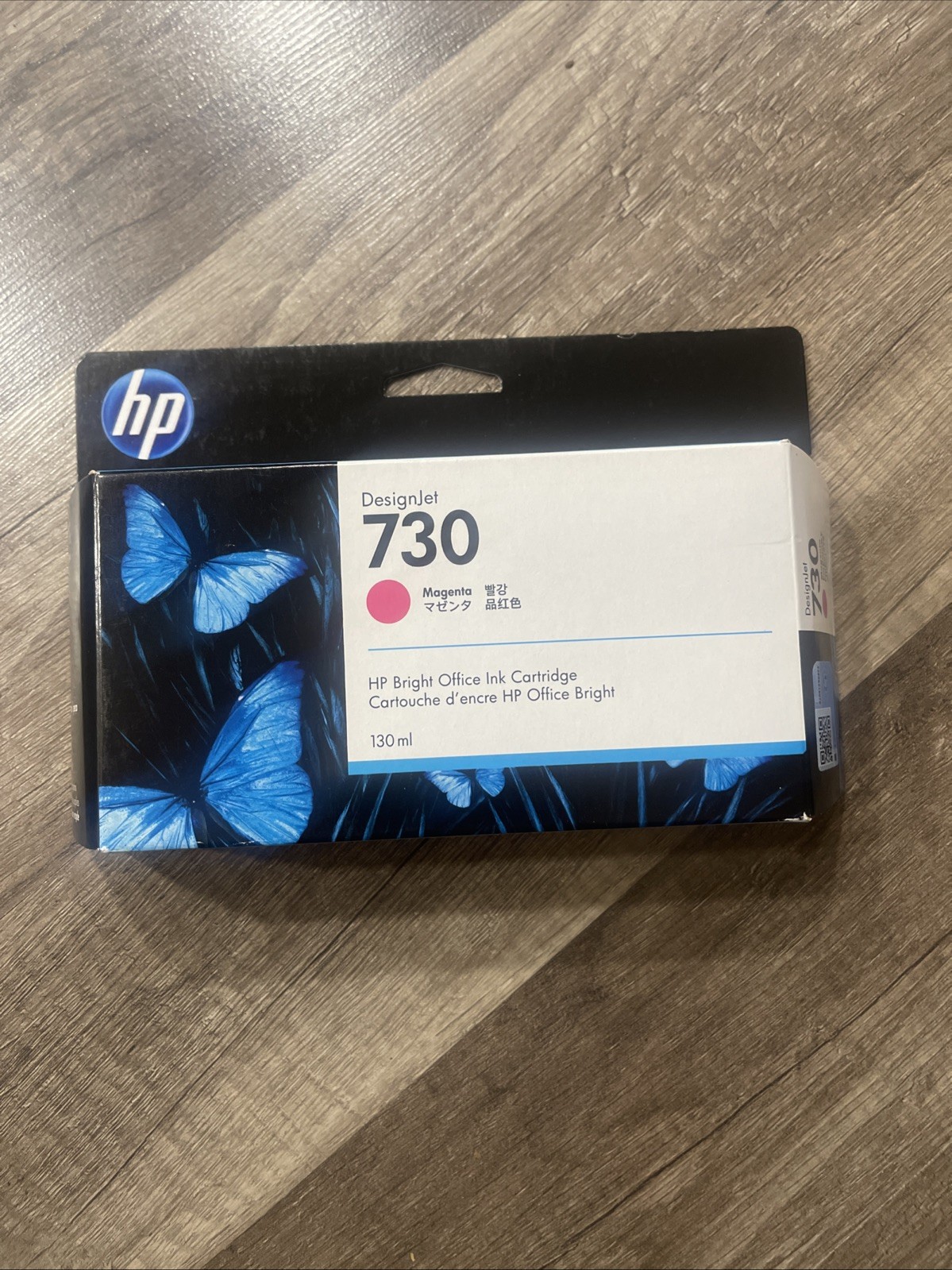 2023 Genuine HP 730 Magenta 130ml Cartridge P2V63A DesignJet T1600 T1700 T2600