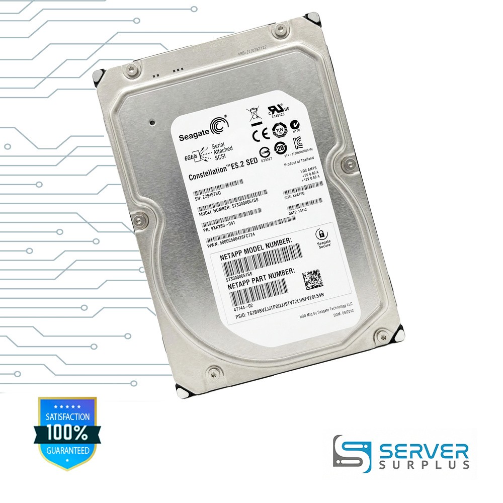 NetApp Constellation ES.2 SED SAS 6Gb/s 3.5 in Enterprise HDD | 47744-02
