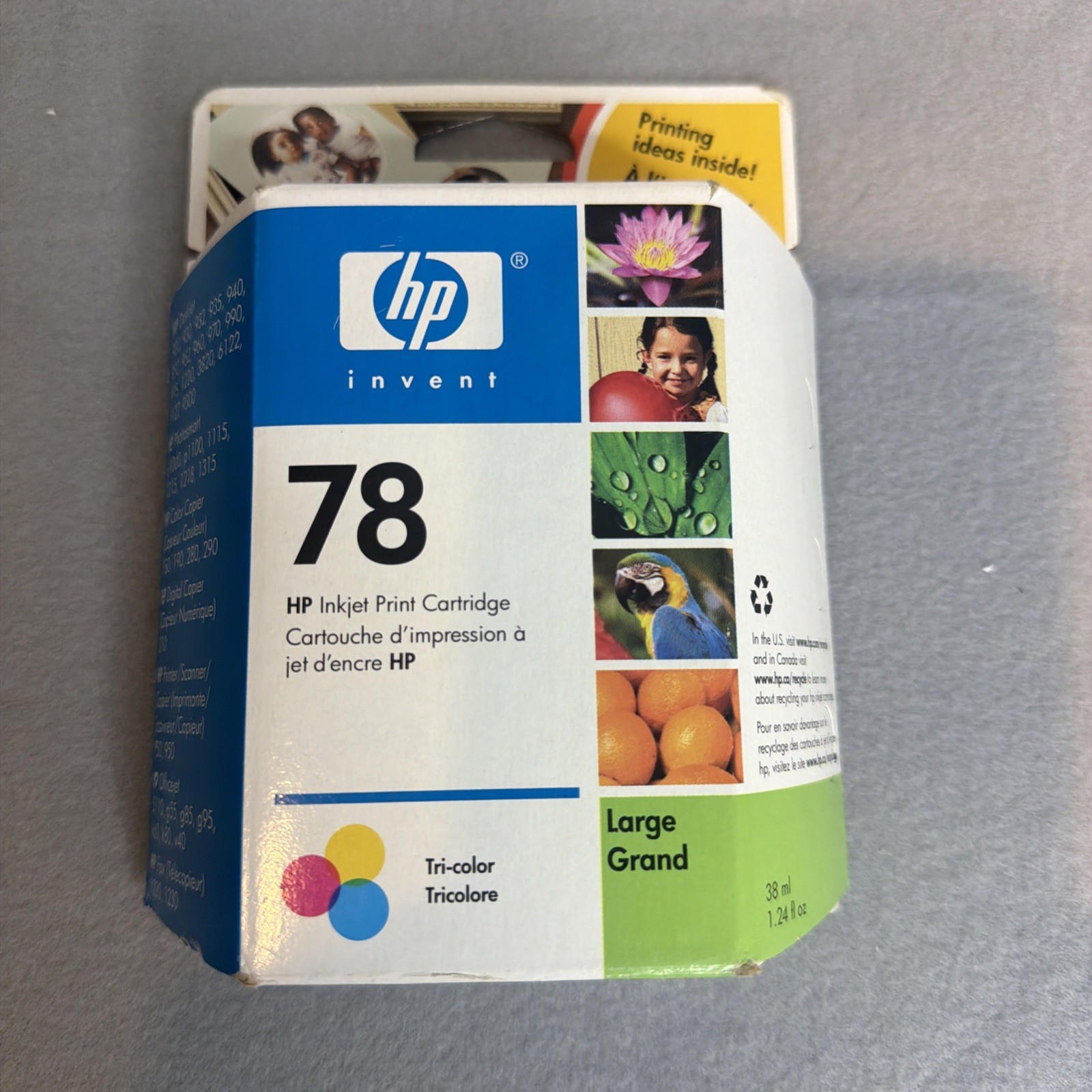 New Sealed Genuine OEM HP 78 Tri Color Ink Cartridge Exp 2006