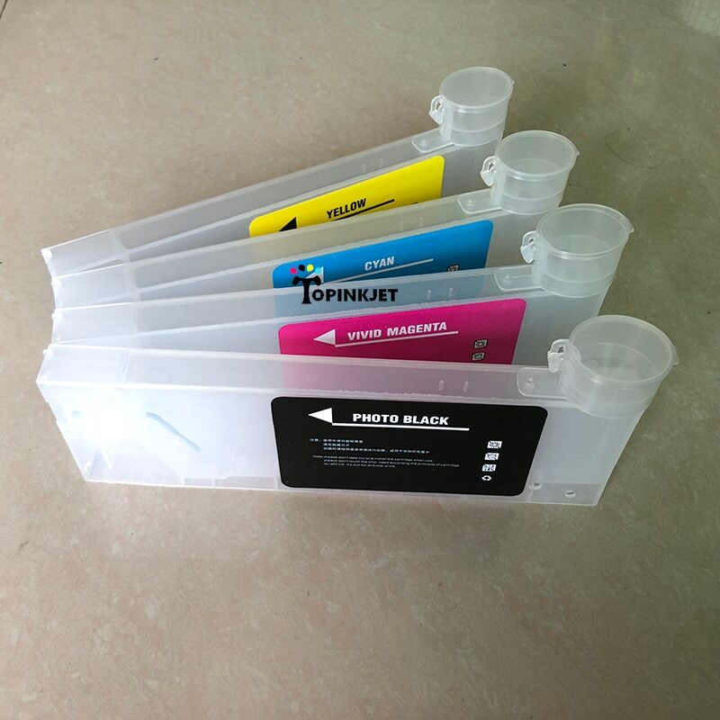 Refillable Ink Cartridge With Funnel For Roland Mimaki Mutoh Printer