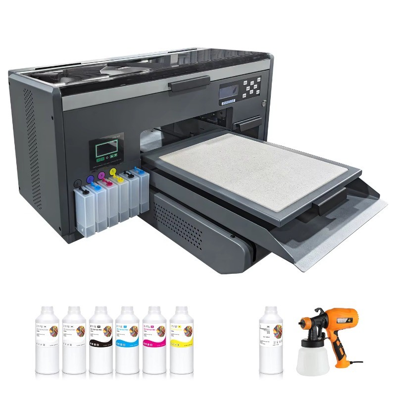 A3 Flatbed DTG Printer Featuring Epson 4720 Printhead Manual/Automatic Dual Mode