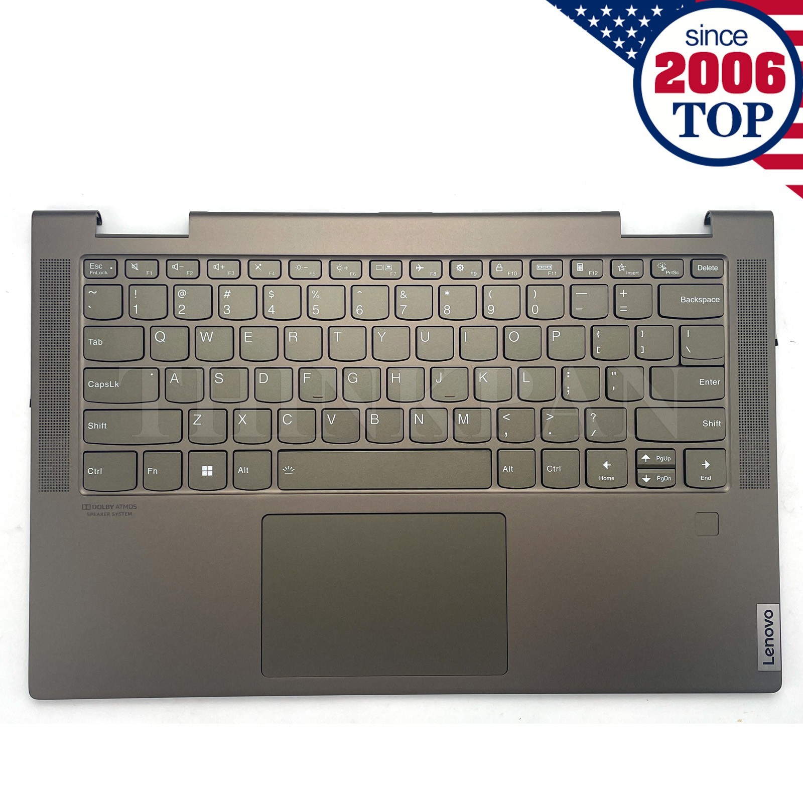 New For Lenovo Yoga 7-14ITL5 82BH DM Palmrest Upper Case W/Backlit Keyboard