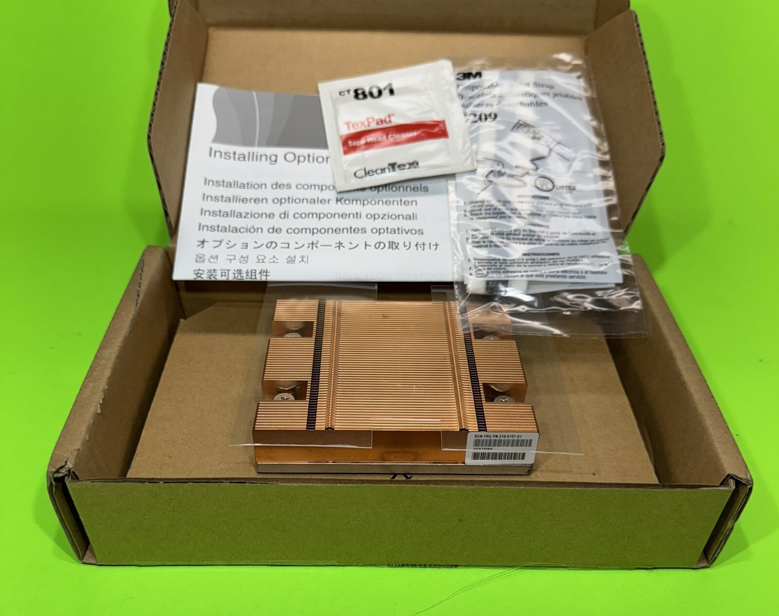 Sun 310-0107 Heatsink Sun Fire X2100 M2 / Sun Fire X2200 M2, New in Box