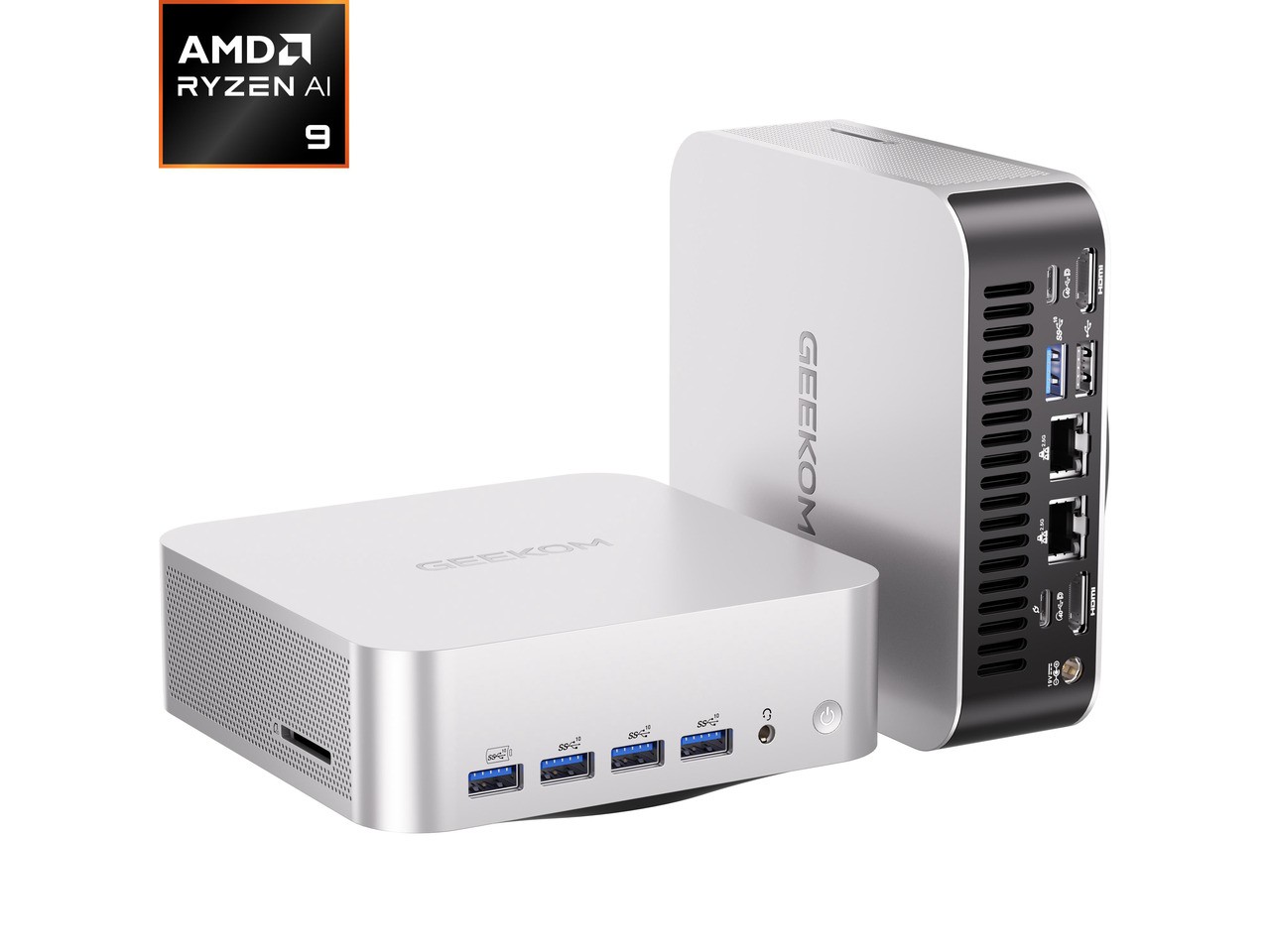 GEEKOM A9 MAX Top AI Productivity Mini PC ,AMD Ryzen AI 9 HX 470(86 Tops)32GB