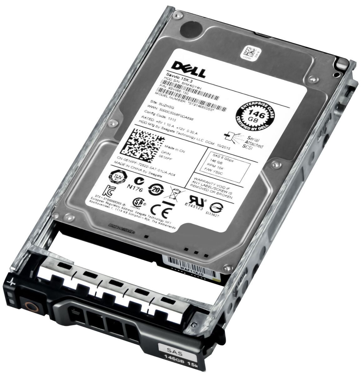 HARD DRIVE DELL 061XPF ST9146853SS 146GB SAS-2 15K 64MB 2.5''