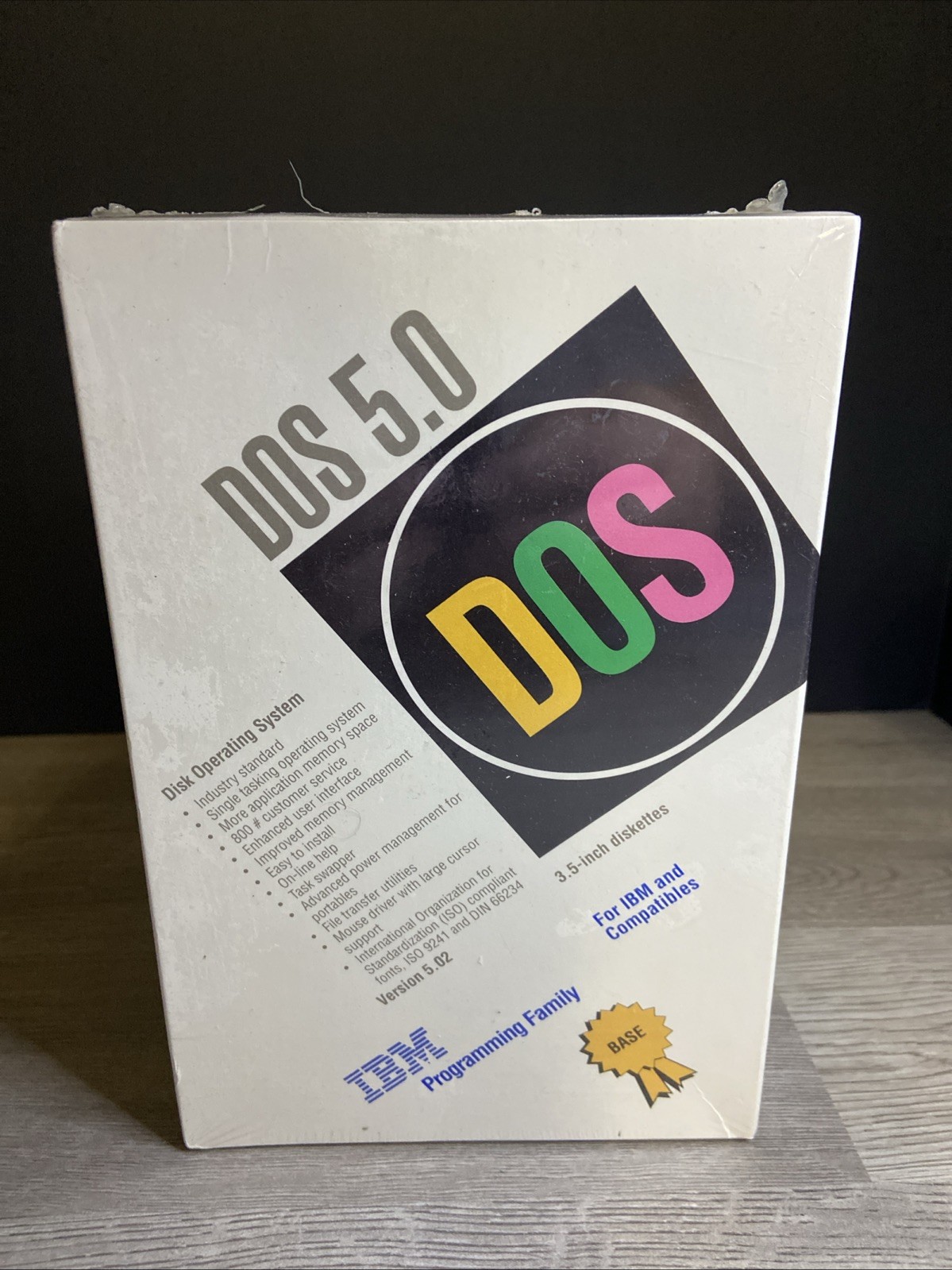 Microsoft MS DOS 5.0 IBM 3.5 inch Diskettes IBM and Compatibles NEW SEALED