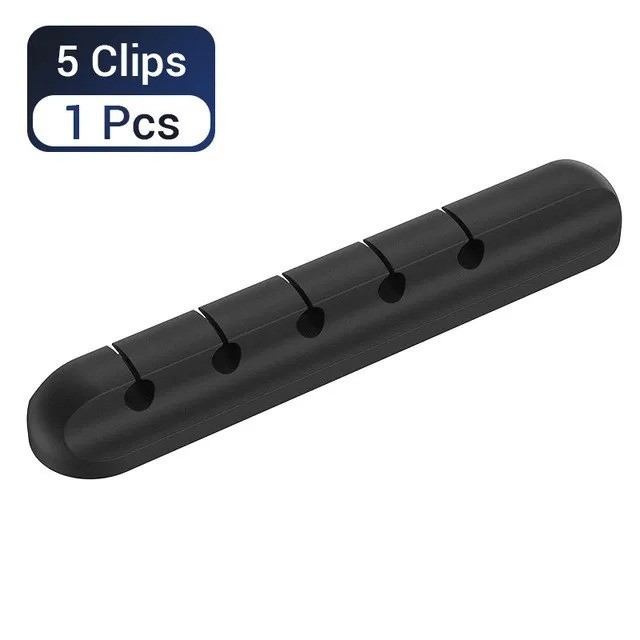 Silicone USB Cable Organizer USB Charging Cable Winder Desktop Tidy Management