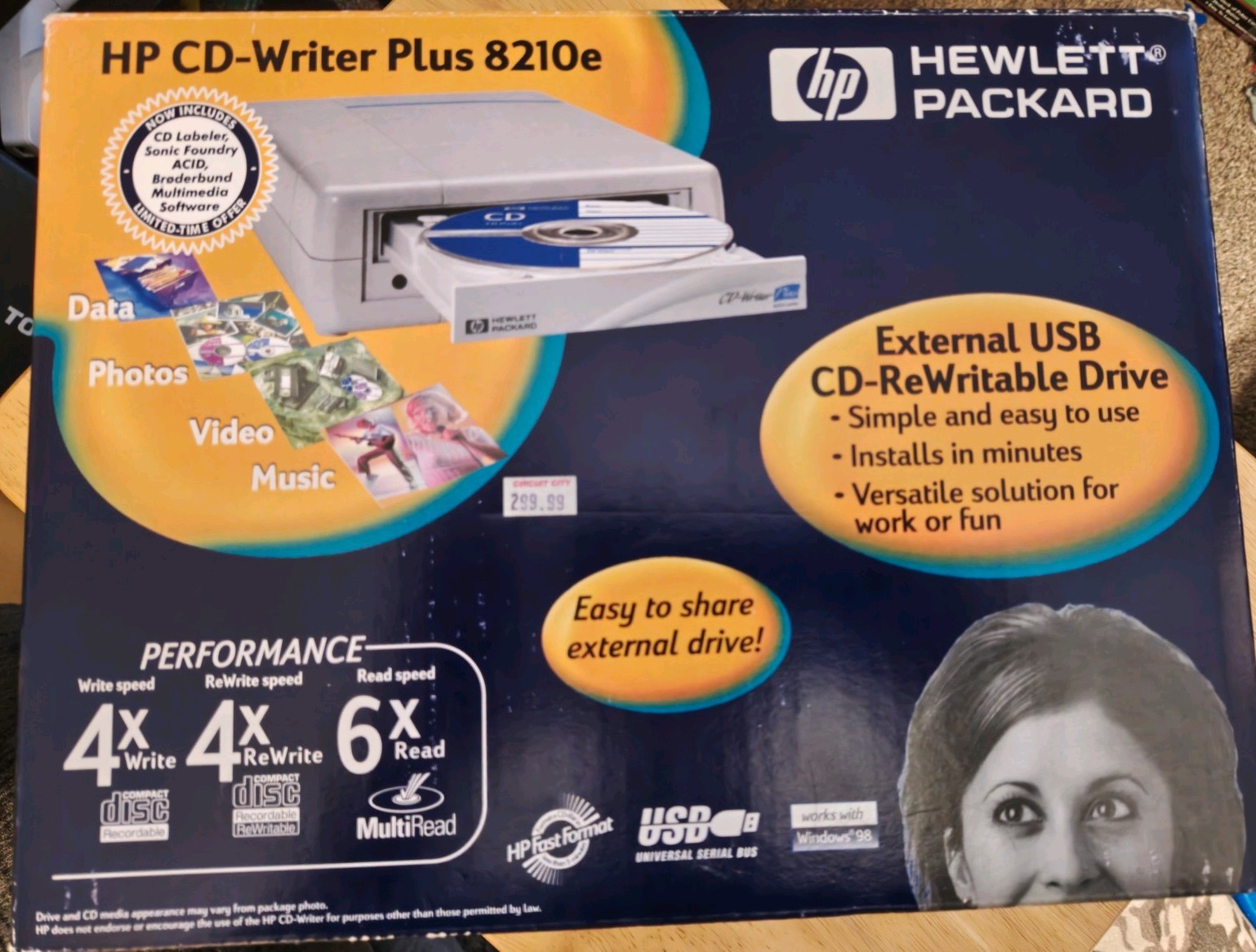 Hp Hewlett Packard Cd Writer Plus 8200 Series