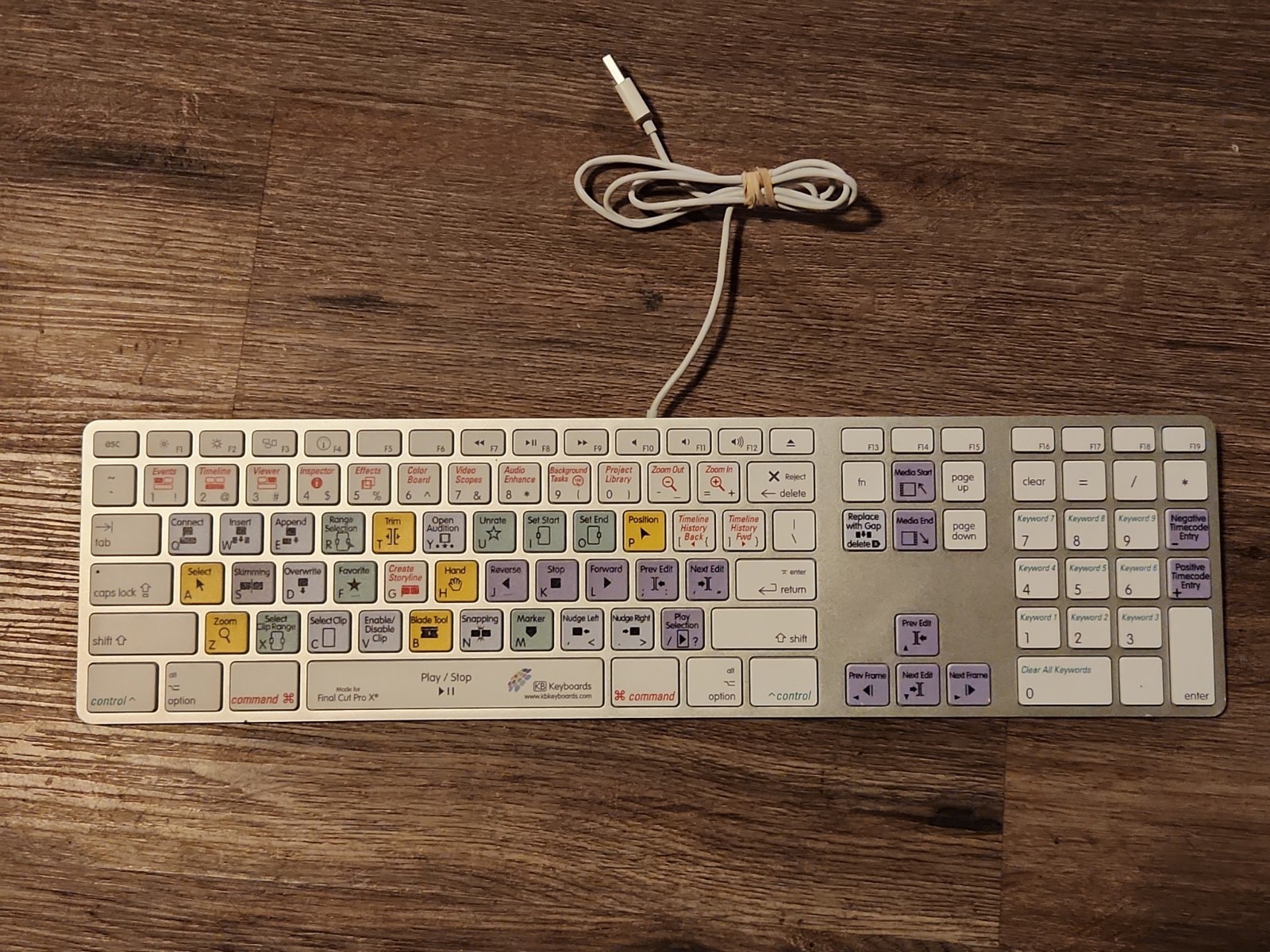 KB Covers  Final Cut Pro X Wired Aluminum  Keyboard Apple