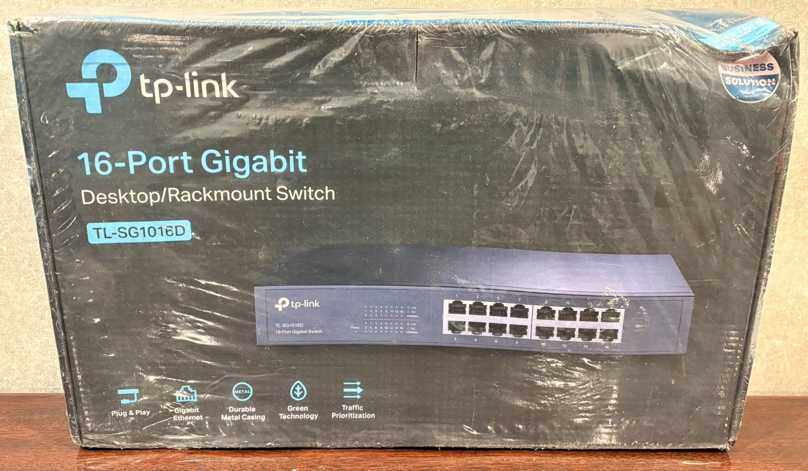 TP-Link TL-SG1016D 16-Port Gigabit Desktop Rackmount Switch NEW SEALED