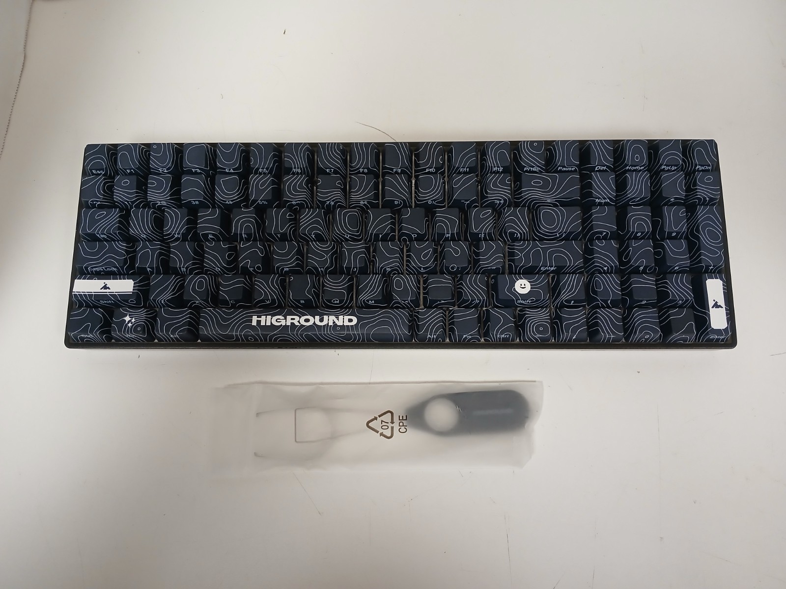 Higround Basecamp 96+ RGB Wired Gaming Keyboard, Black Ice
