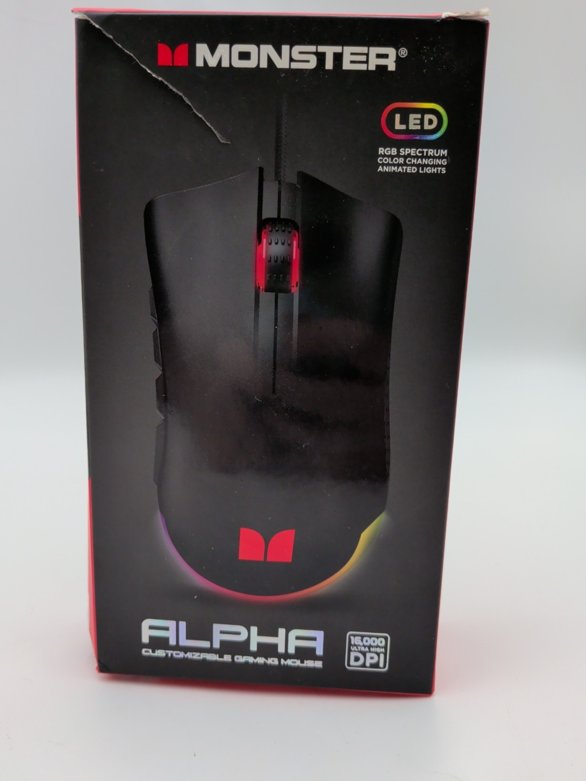 Monster Alpha 9.0 RGB Wired Customizable Gaming Mouse & Programmable LED | 7806