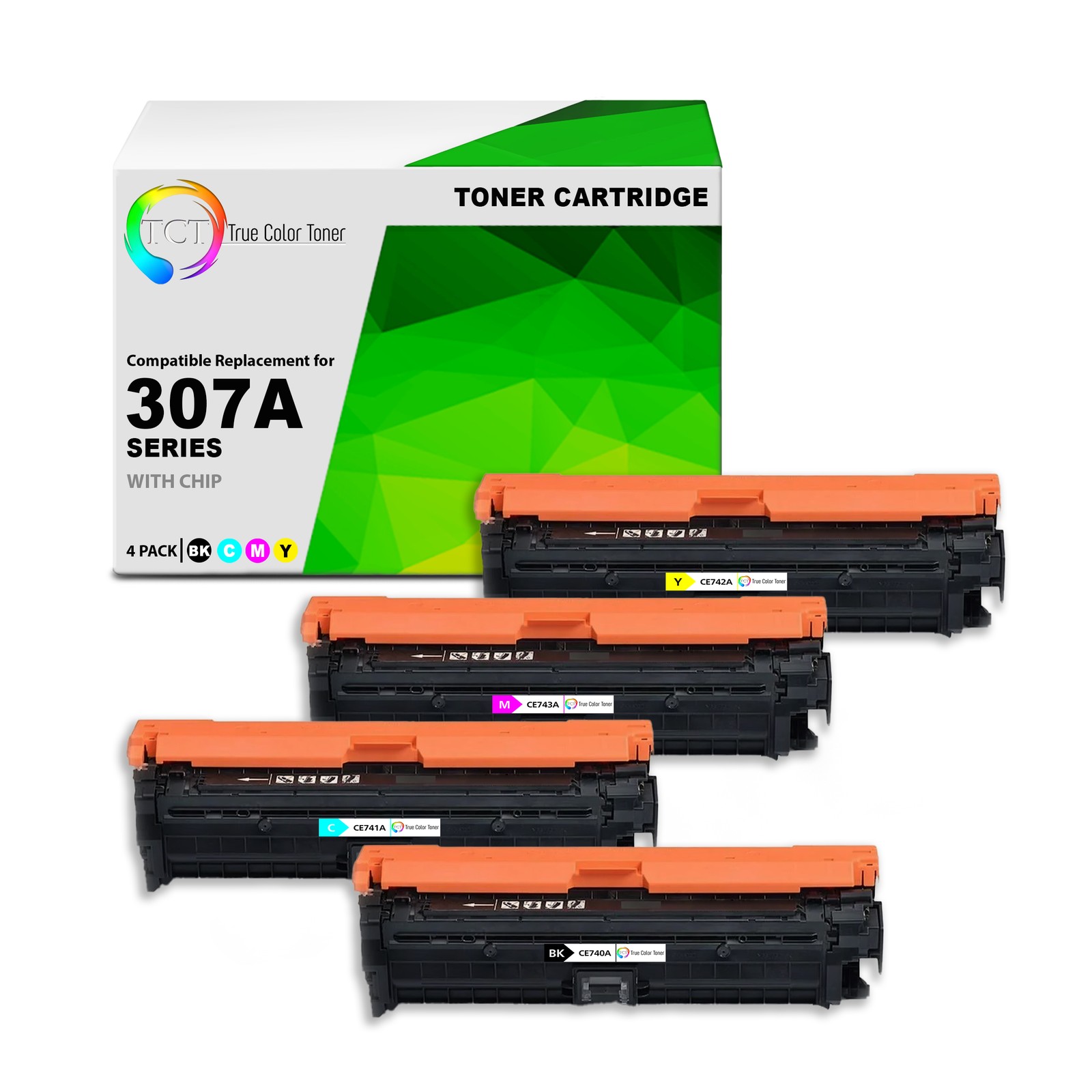 TCT 4 307A Cartridge CE740A CE741A CE742A CE743A For HP Color LaserJet CP5225