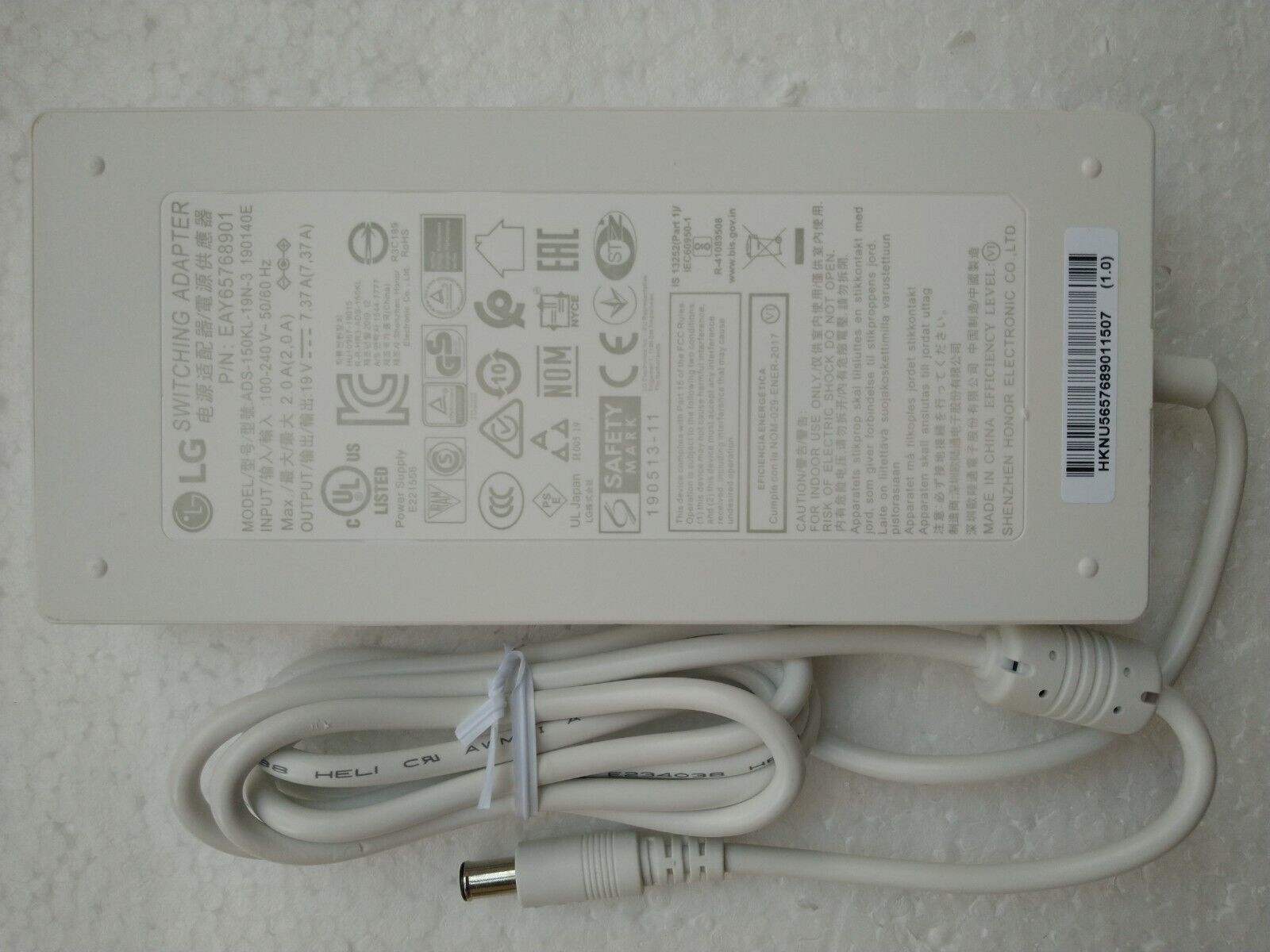 Ac adapter white 19.5V 10.8a Acc-LATP1 for LG 32BL95U 32UL950-W LG 32BL75U-W