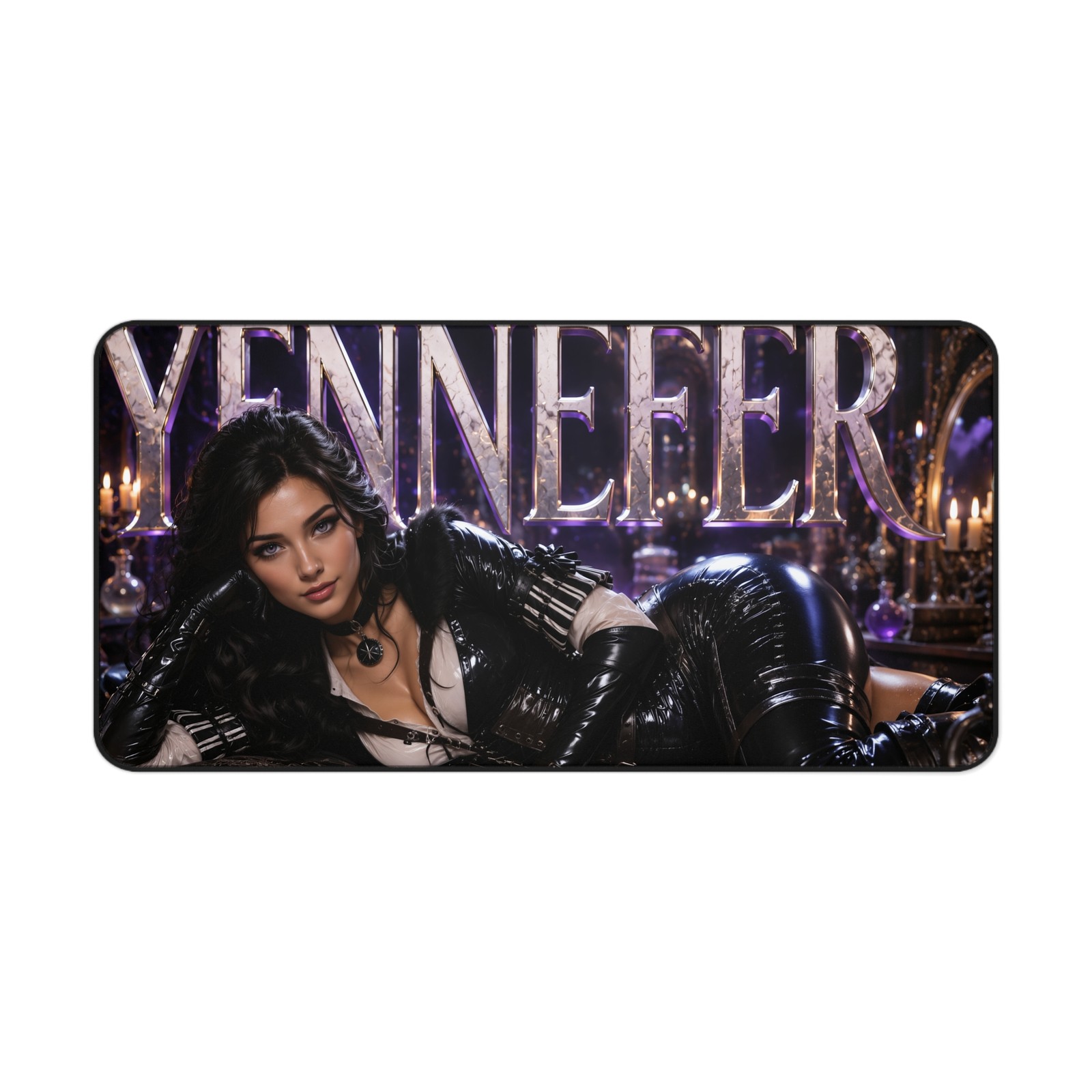 Yennefer of Vengerberg Desk Mat for Computer, Character Mouse Pad and Gamer Gift