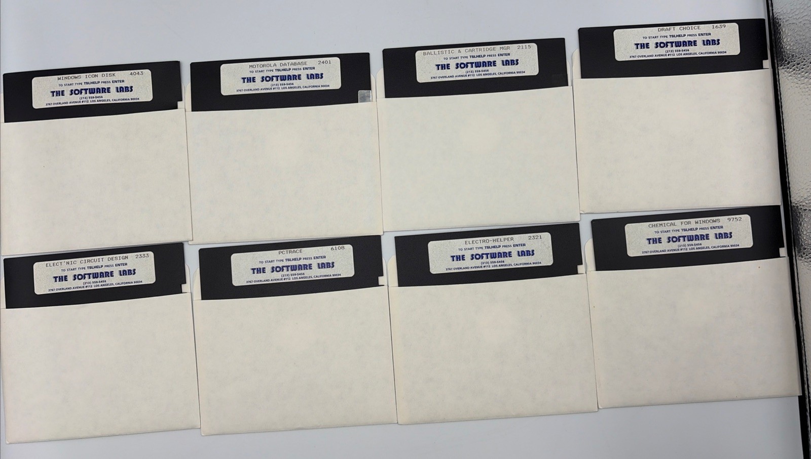 QTY 8 Software Labs Shareware 5.25" Floppy Disk Lot - Circuit Design / Pc Trace