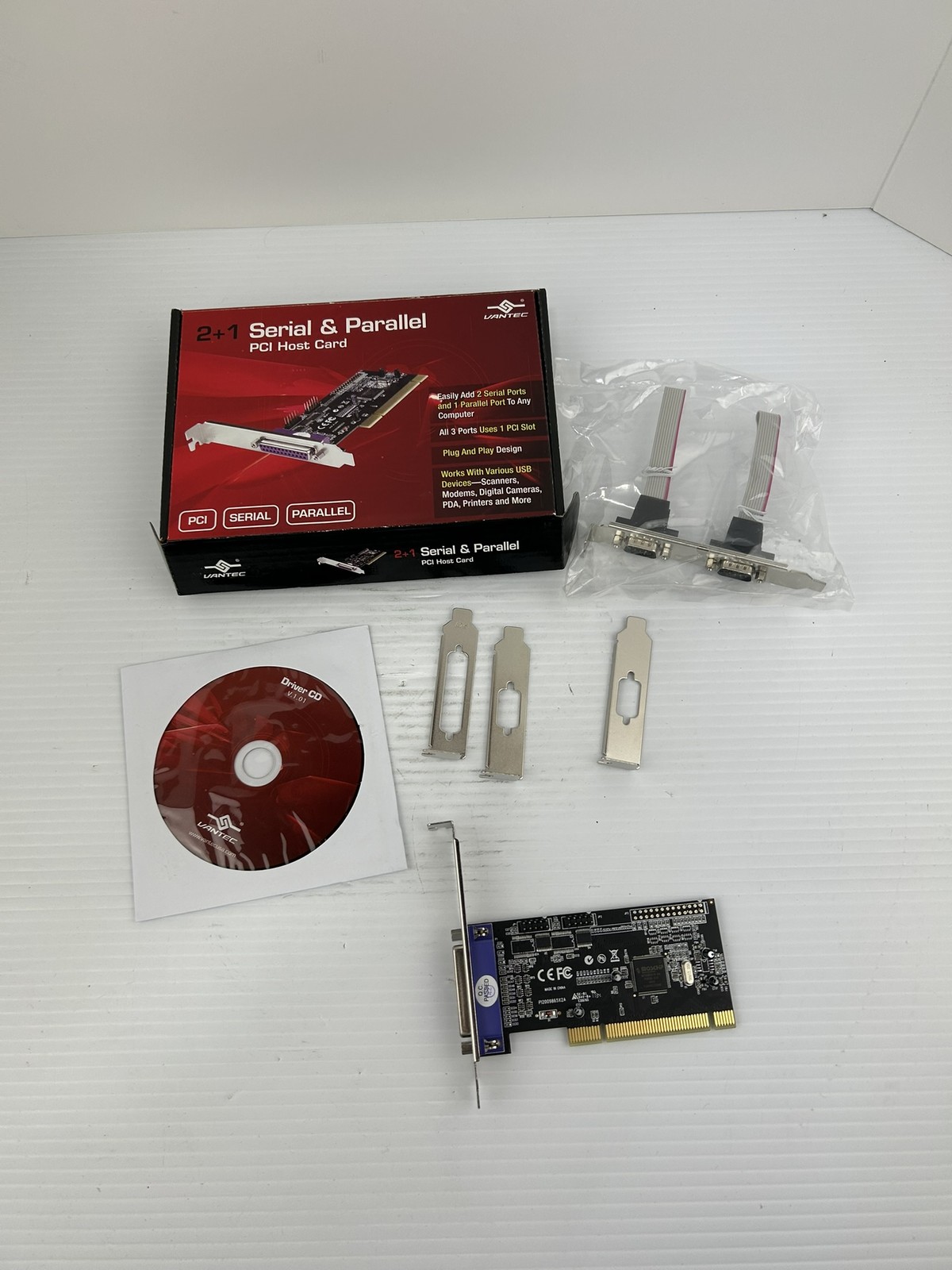 Vantec UGT-PC2S1P 2+1 Serial & Parallel PCI Host Card
