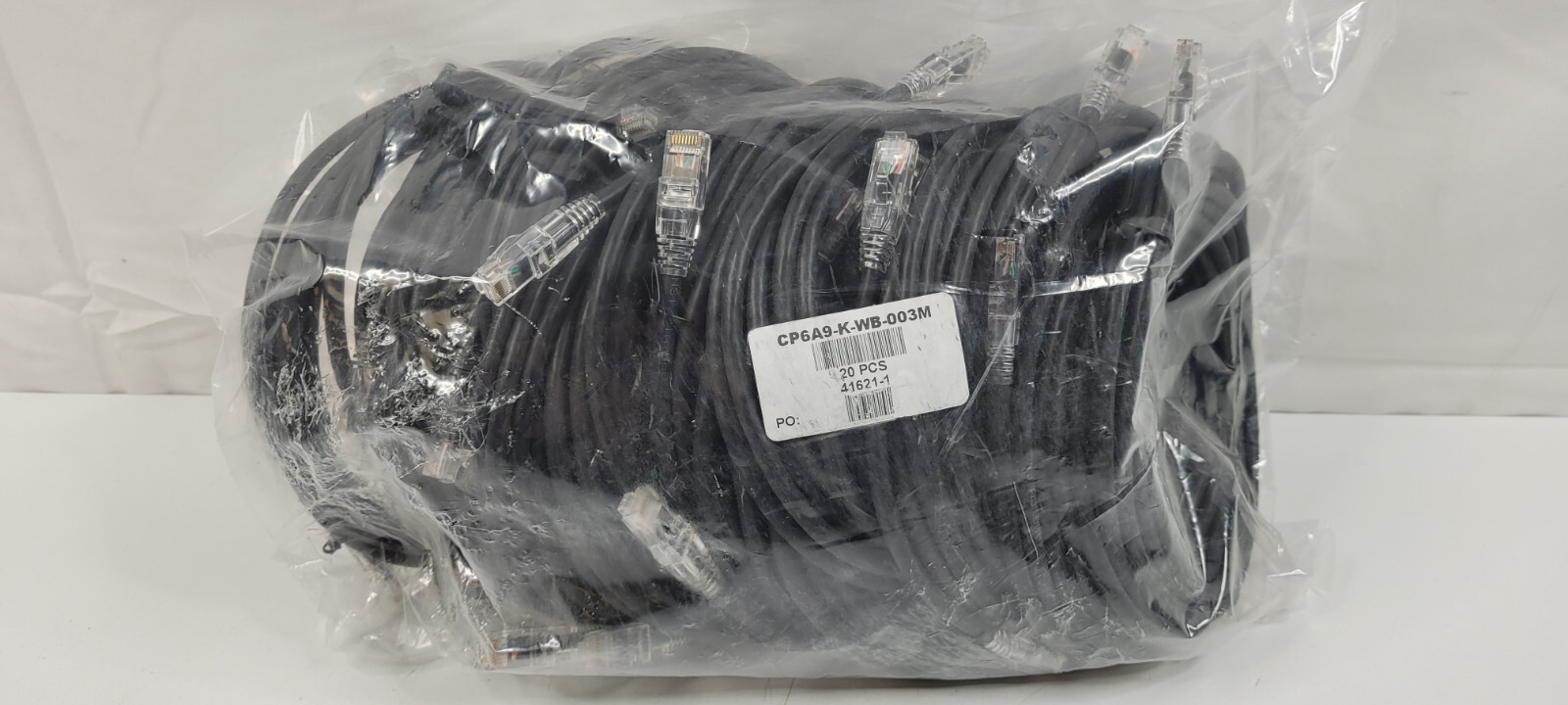(QTY. 20) 3M 9FT CAT6 CAT 6 NETWORK CABLE RJ45 ETHERNET LAN PATCH WIRE