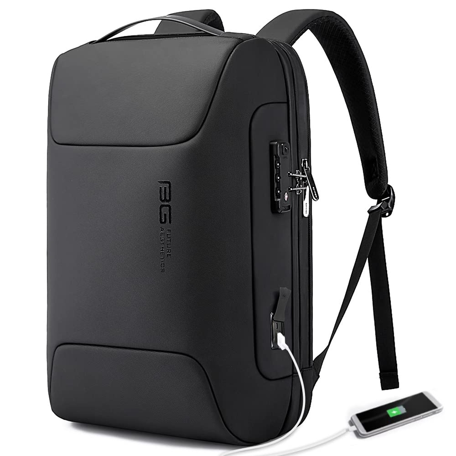 BANGE Anti Theft Business Backpack Fits 15.6 Inch Laptop,Smart Work Backpack ...