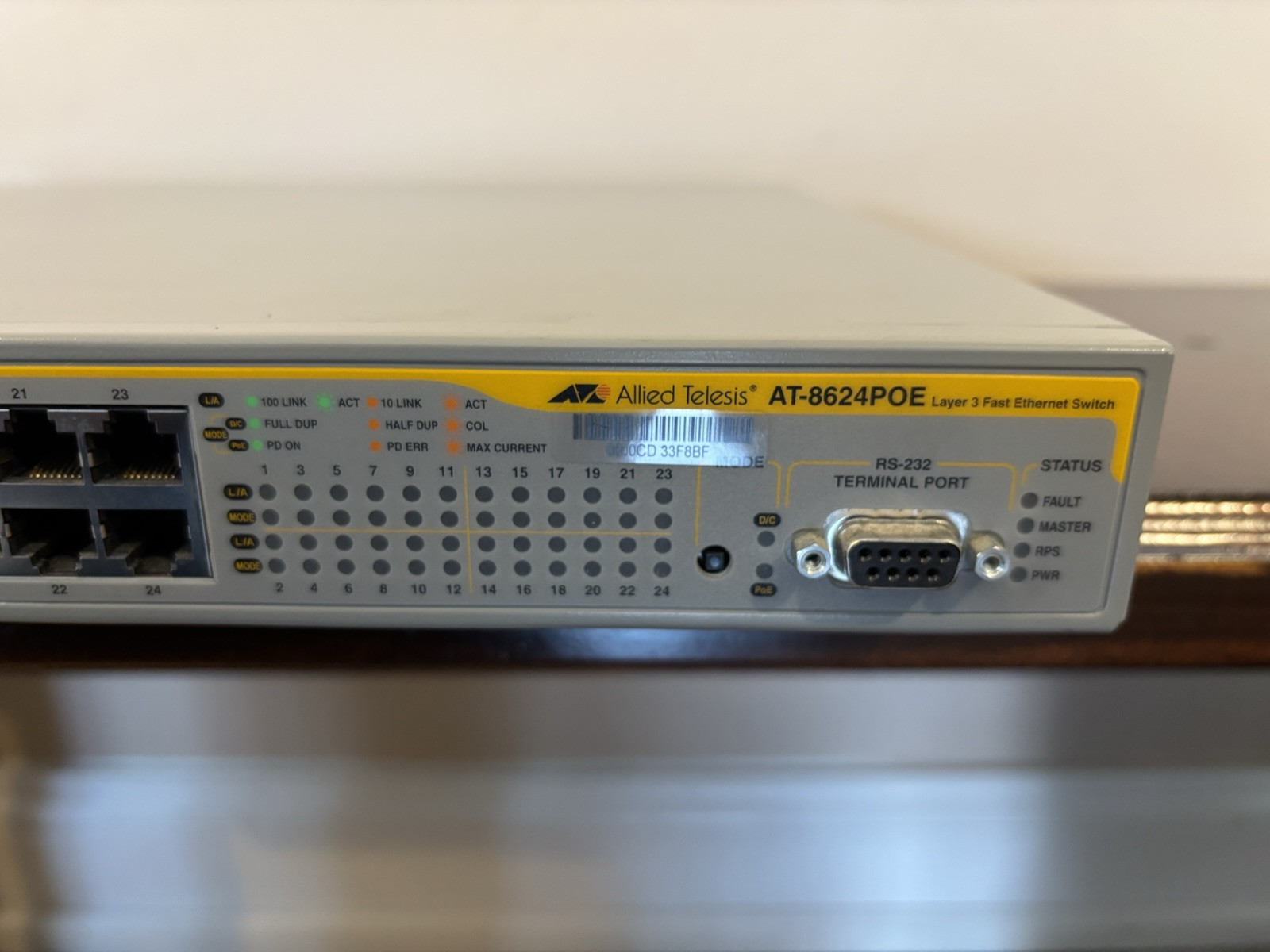 Allied Telesis AT-8624POE Ethernet Switch Layer 3