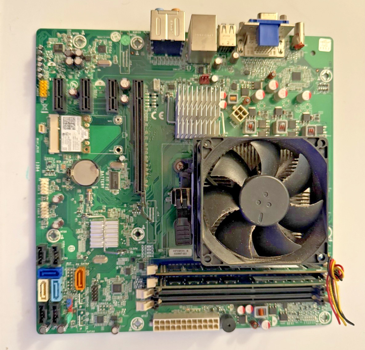 HP Pavilion P6000 Model p6754y motherboard PCU/fan, 8 GB Ram, Infineon B 620887