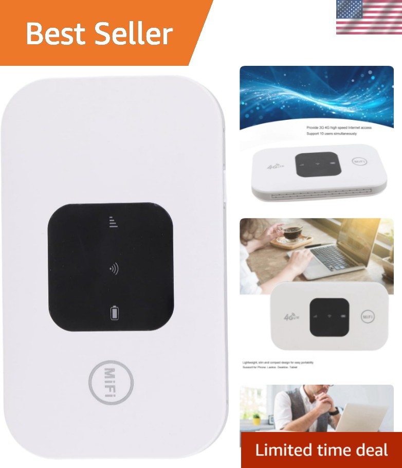 150Mbps Unlocked Mobile WiFi Router with Touchscreen - Travel Essential