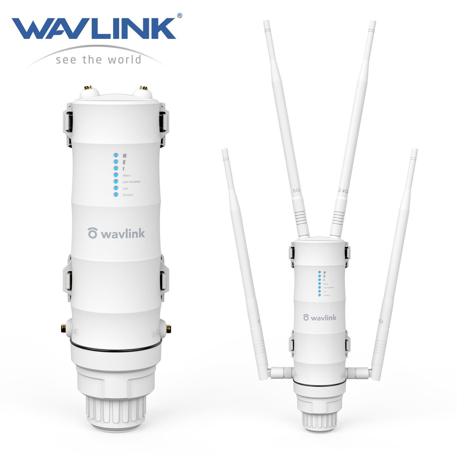 WAVLINK WIFI 6 OUTDOOR LONG RANGE EXTENDER AX3000 AC1200 ROUTER WATERPROOF