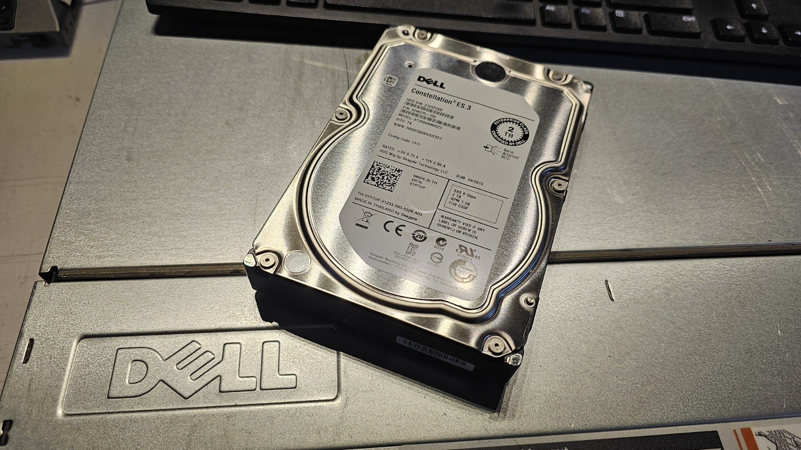 Dell 2Tb 3.5 6Gb SAS Drive 01P7DP ST2000NM0023 - NEXT DAY SHIP