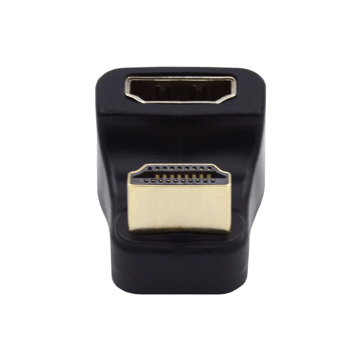 Cablecy 360 Degree Up Opposite U Shape Back Angled HDMI Male to HDMI Adapter