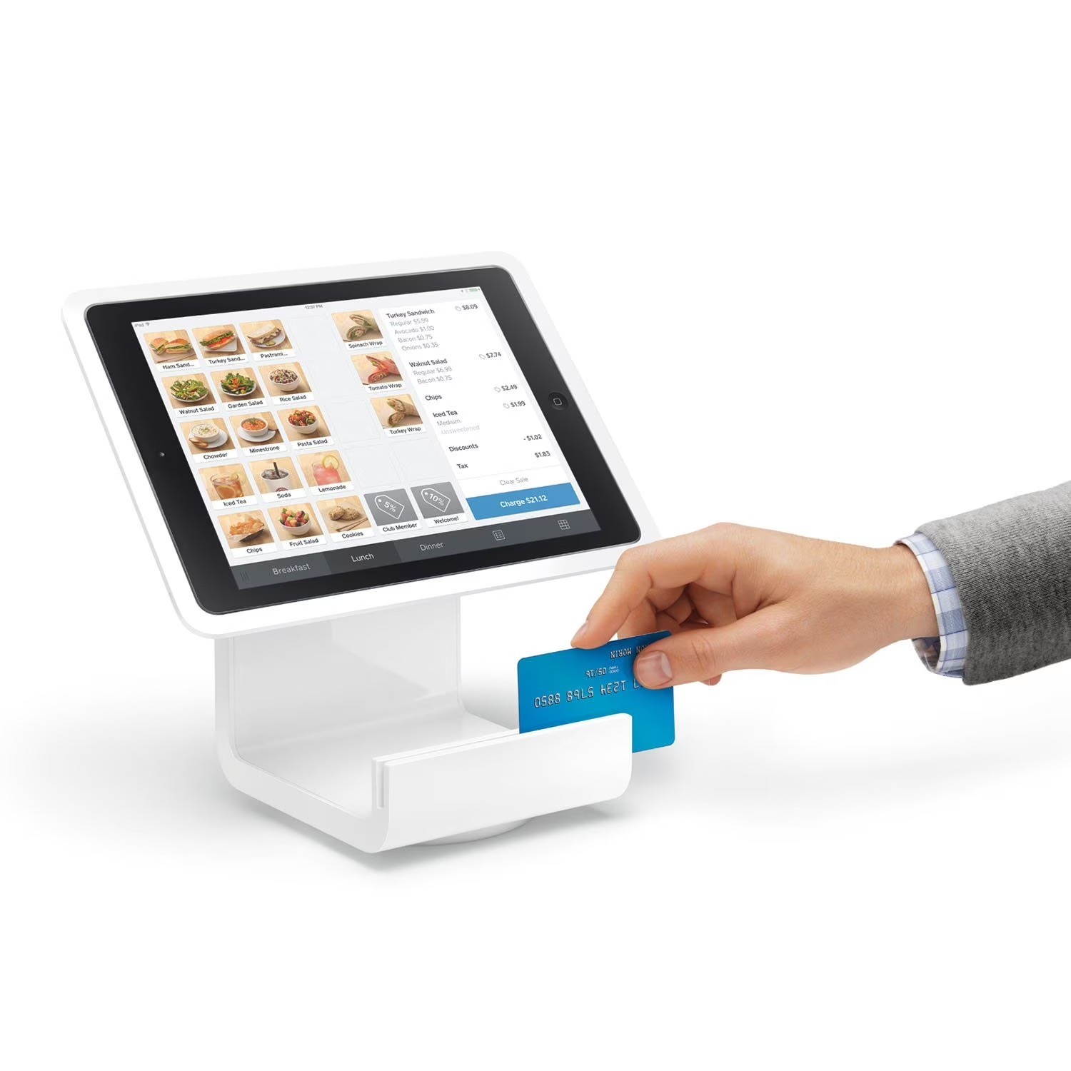 Square Stand S089 POS for iPad 9.7  Lightning with Square Dock & Chip Reader