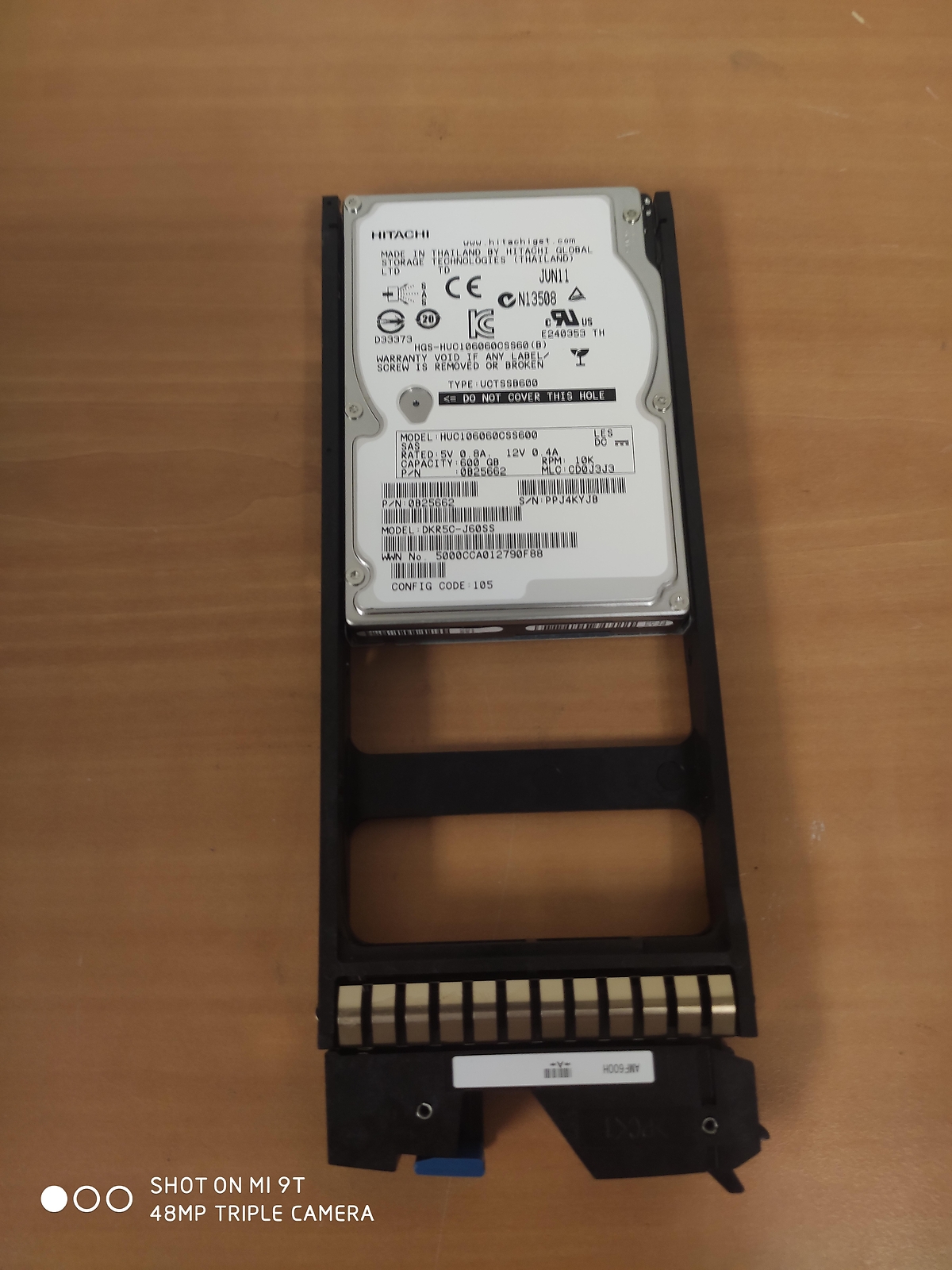 Hitachi 3282389-A 0B25662 AMF600 600GB 10K RPM 2.5in 6G SAS Drive