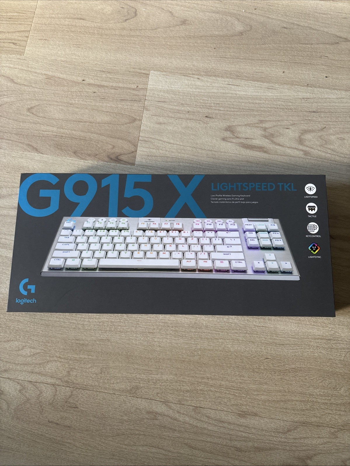 New In Box. Logitech G915 X TKL LIGHTSPEED Wireless RGB Keyboard White