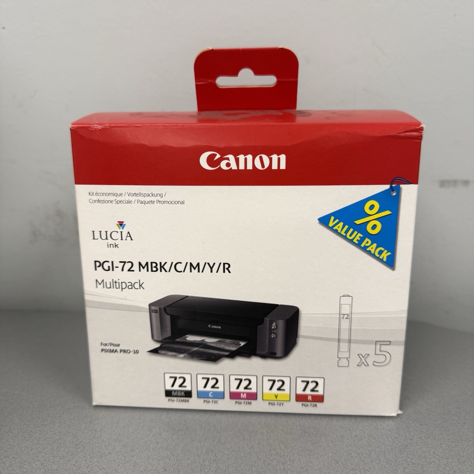 Canon PGI-72 Multipack MBK/C/M/Y/R for Canon Pixma PRO-10