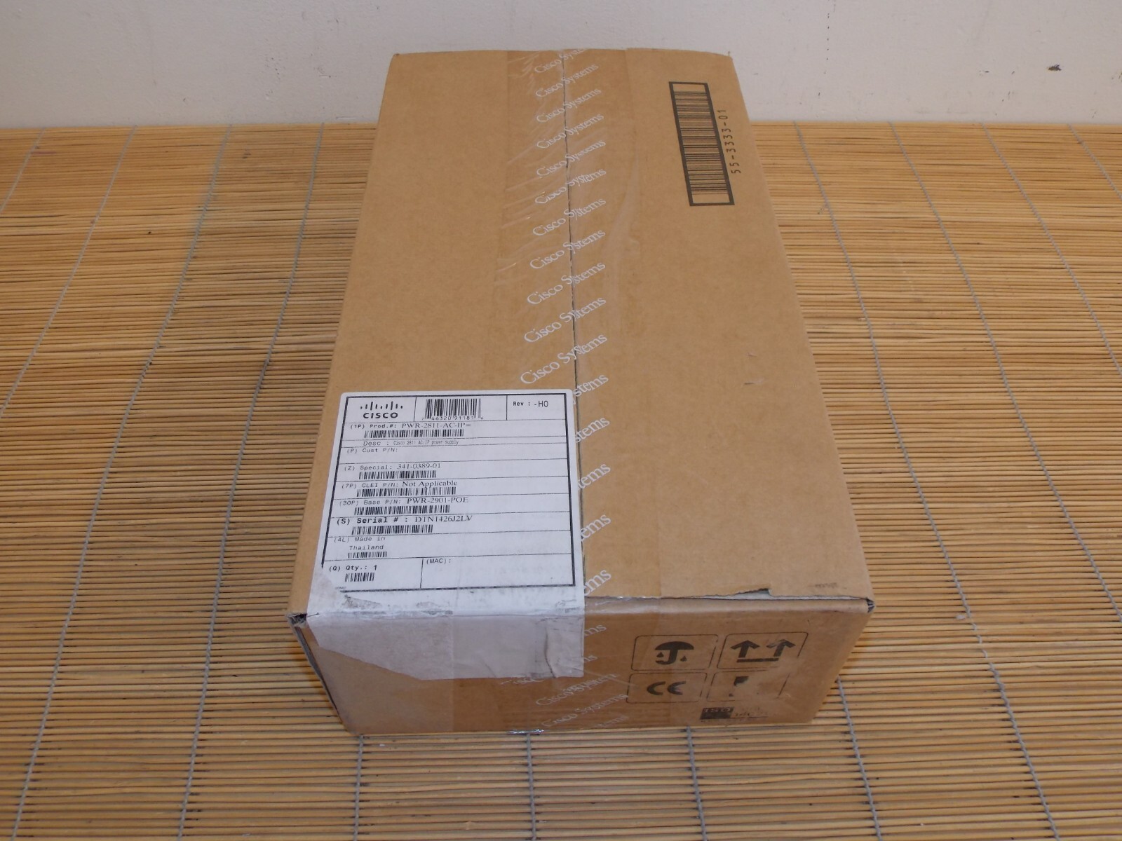 NEW Cisco PWR-2811-AC-IP PowerSupply 2811 Router NEW ORIGINAL PACKAGING UNOPENED