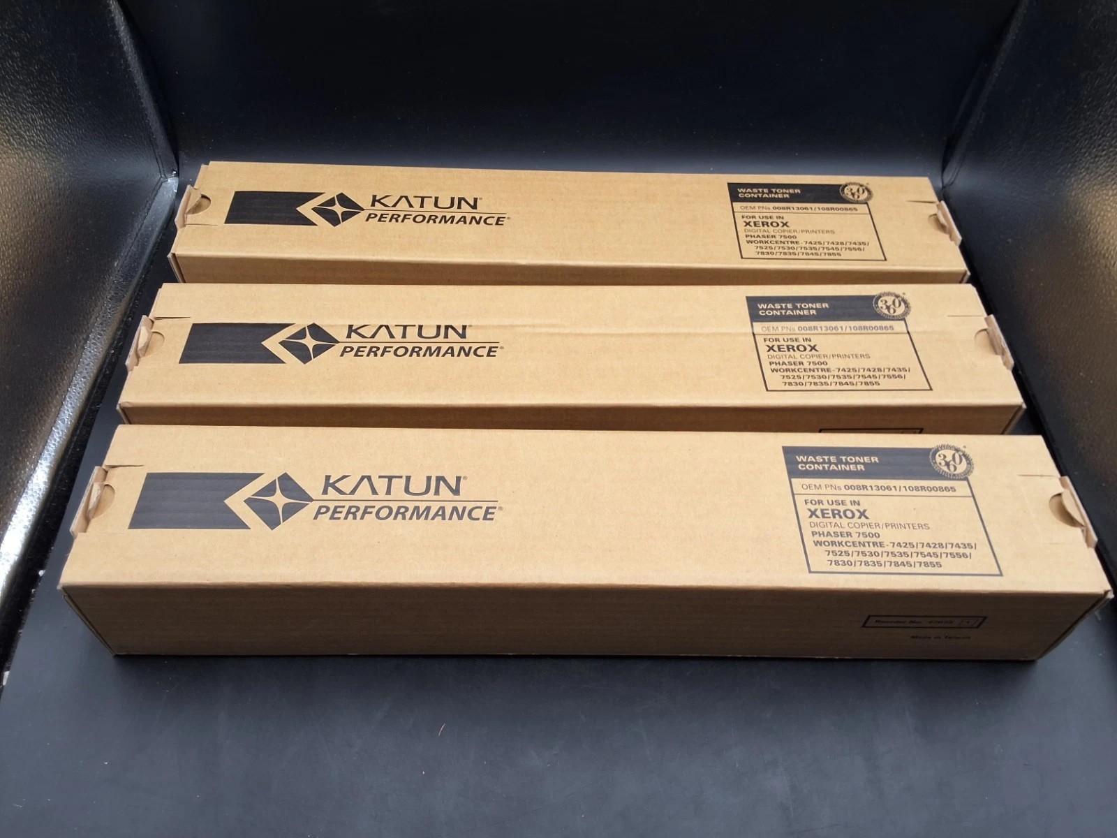 3 Pack Katun Performance Waste Toner Container Xerox WorkCentre New #008R13061