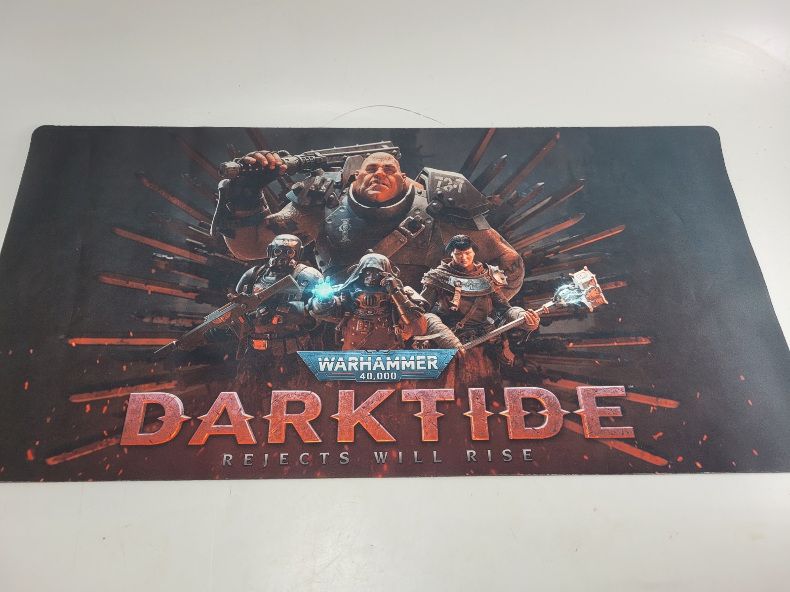 Warhammer 40K Darktide Rejects Will Rise Gaming Mouse Pad Desk Mat 32" x 16"