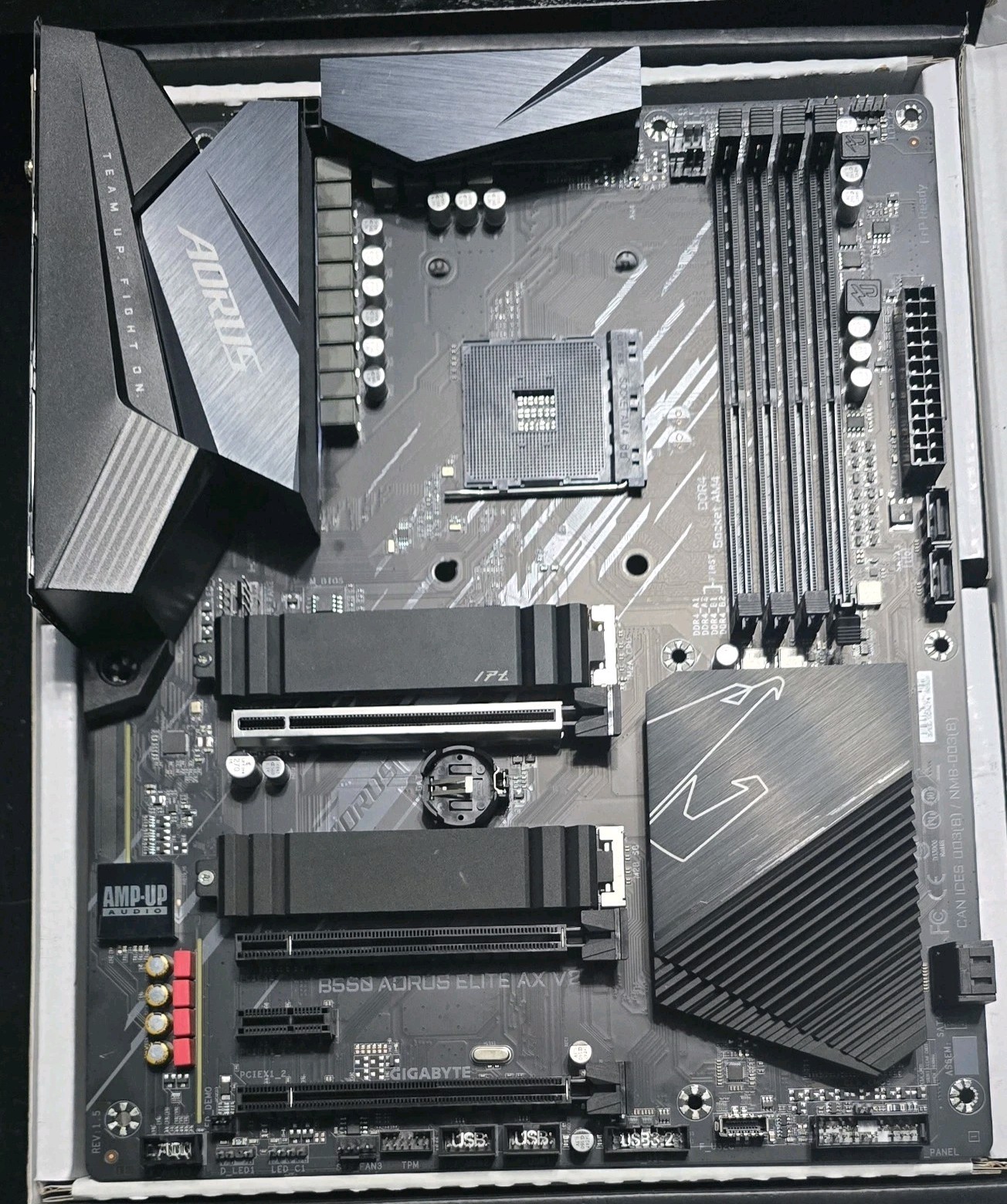 Gigabyte B550 AORUS Elite AX V2 AM4 Motherboard /Upgraded Intel WiFi /Duel NVMe 