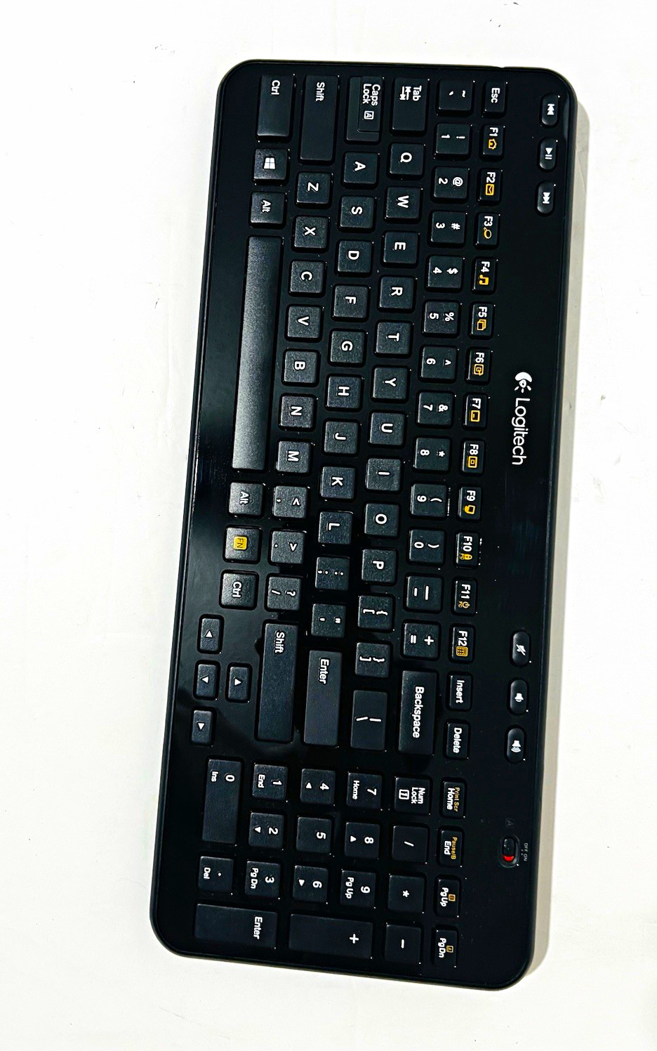 Logitech K360 Compact Wireless Keyboard QWERTY English Black w/dongle tested
