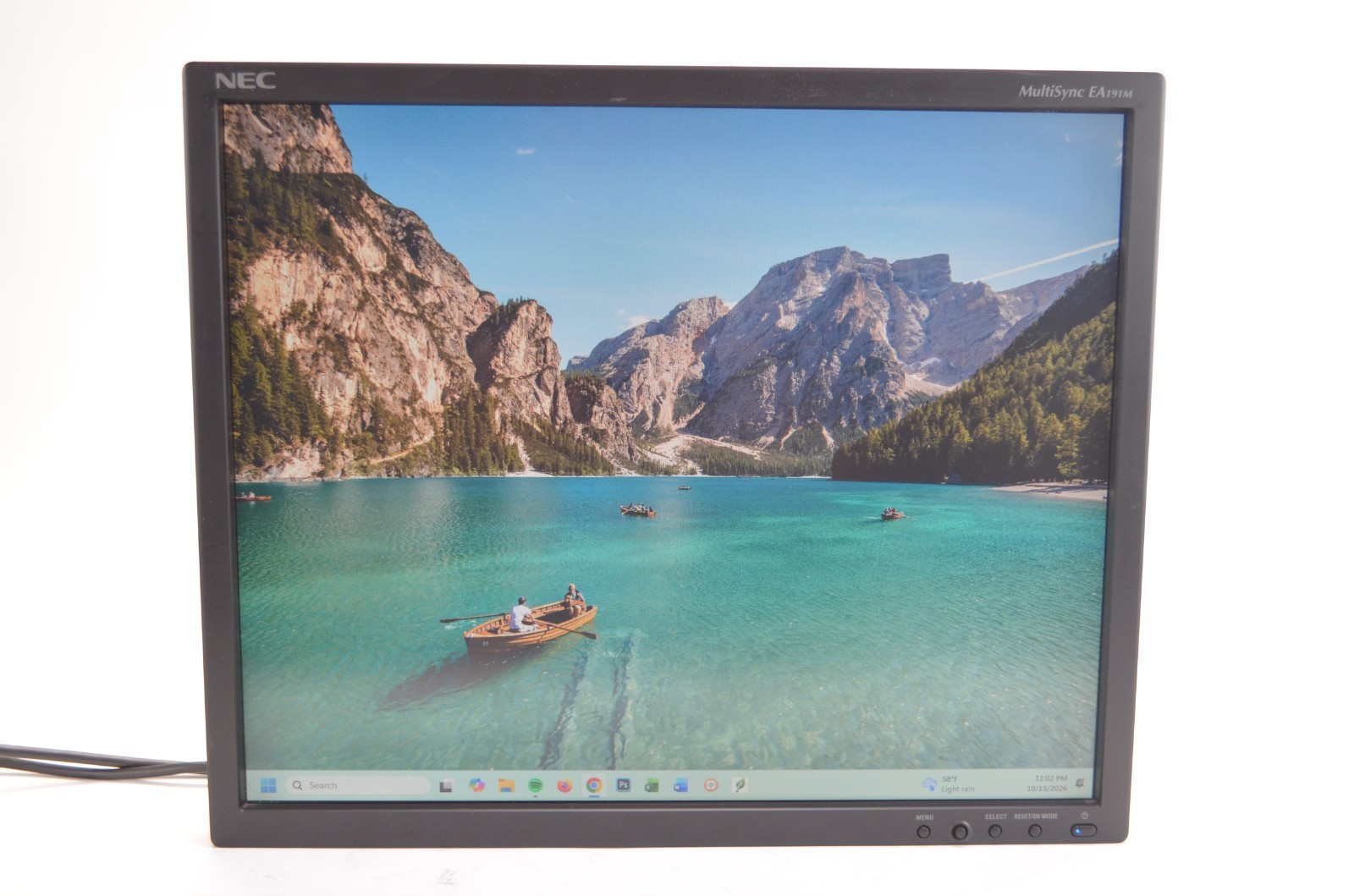 NEC MultiSync EA191M 19" PVA TFT LCD Monitor 1280x1024 VGA DVI  NO STAND