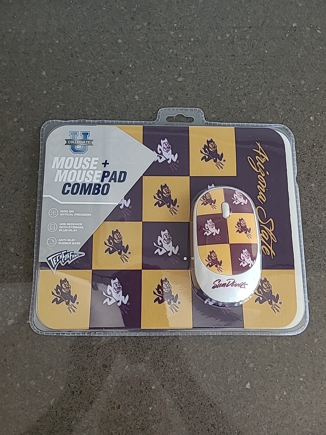 Arizona State Sun Devils ASU Wireless Mouse Mousepad Set SOAR NCAA Tech For Fans