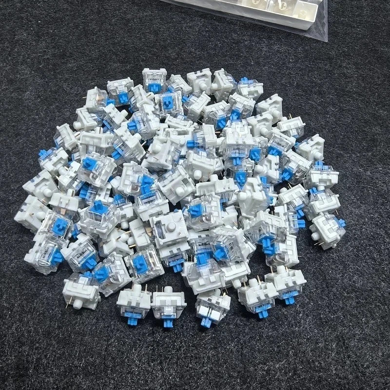 3-Pin Blue Keyboard Switches - Mechanical Keyboard Clickers for 10/20/50/100X