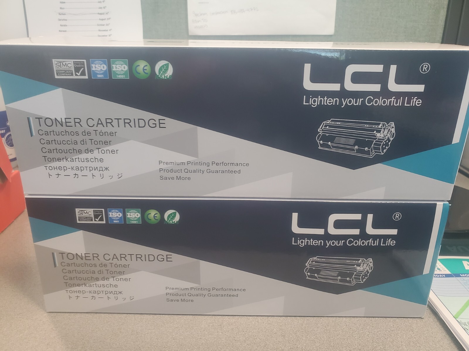 LCL Toner Cartridge Black- Open Box- 2 TONERS