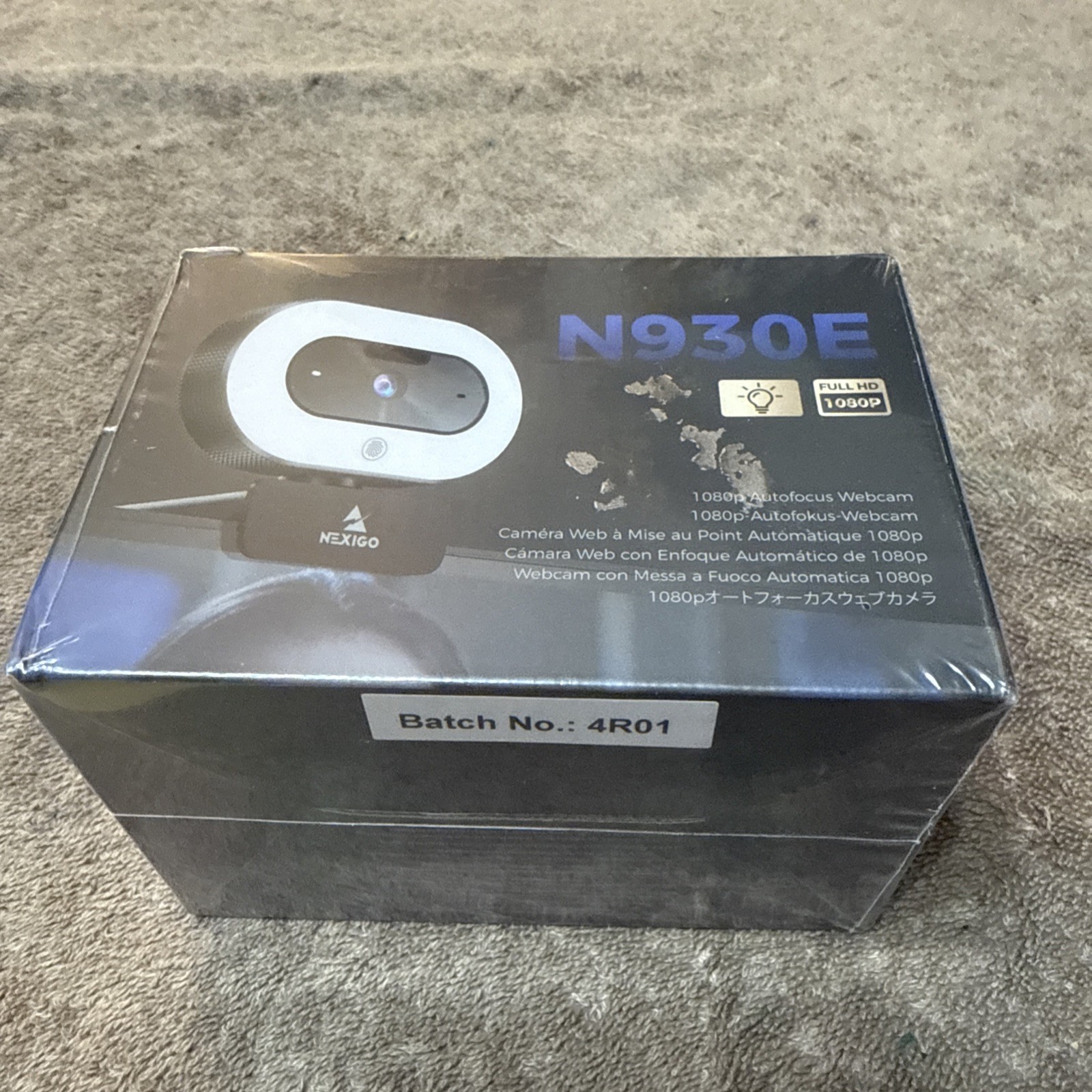 Nexigo Streamcam N930E with Software, 1080P Webcam with Ring Light and Privacy C