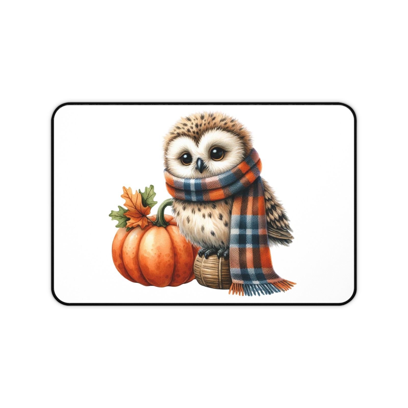 Owl Lover Desk Mat AOP Cute Bird Fall Owl Halloween Table Pad