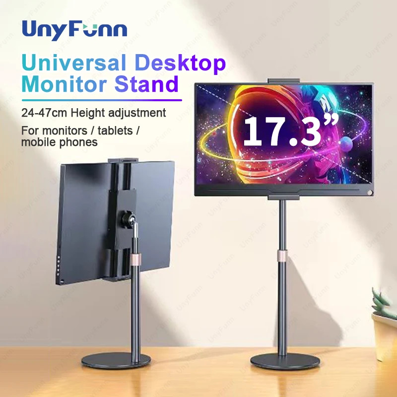 Cdisplay Portable Monitor Stand Adjustable Height Desktop Monitor Bracket For